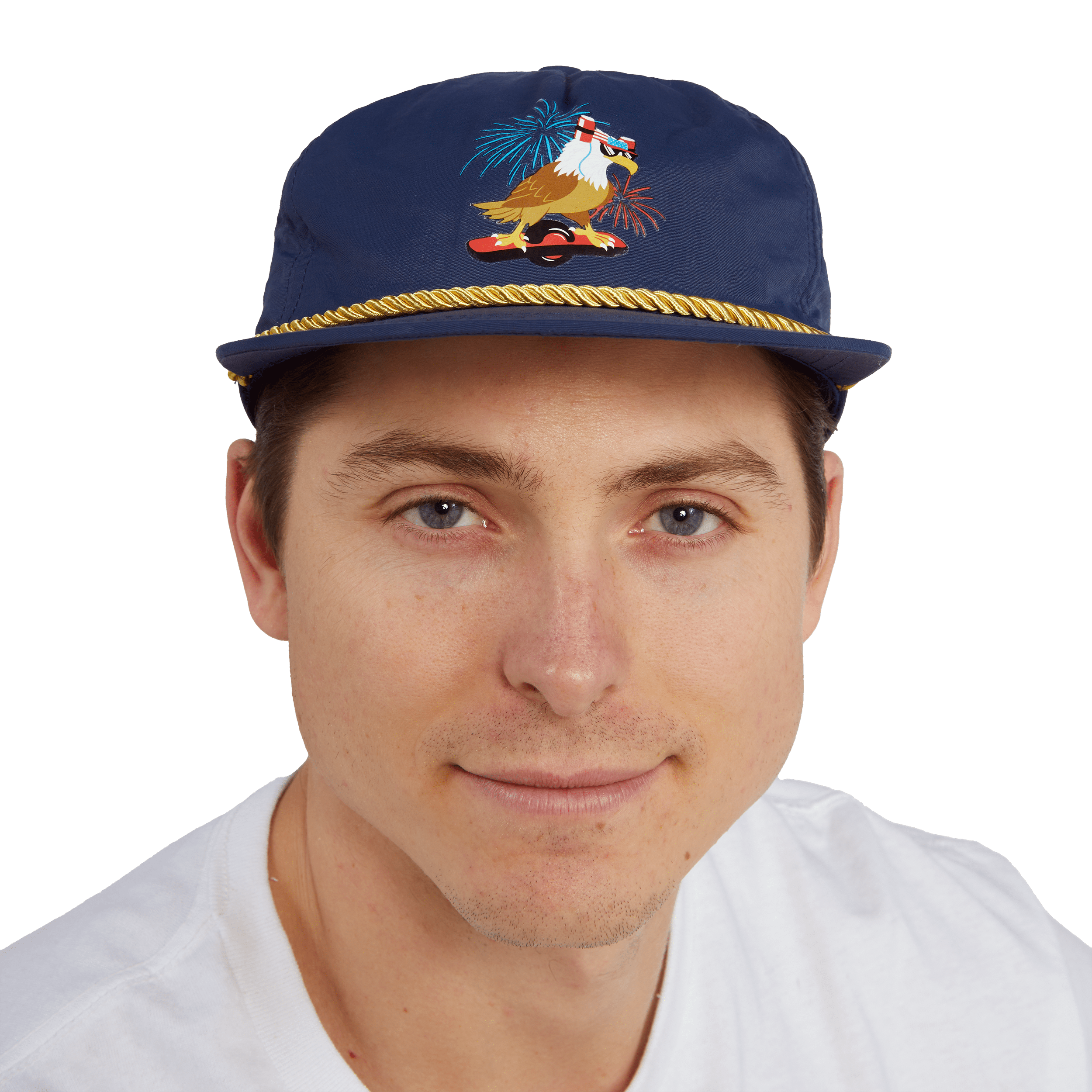 SHRED EAGLE NYLON HAT - NAVY HATS PARTY PANTS