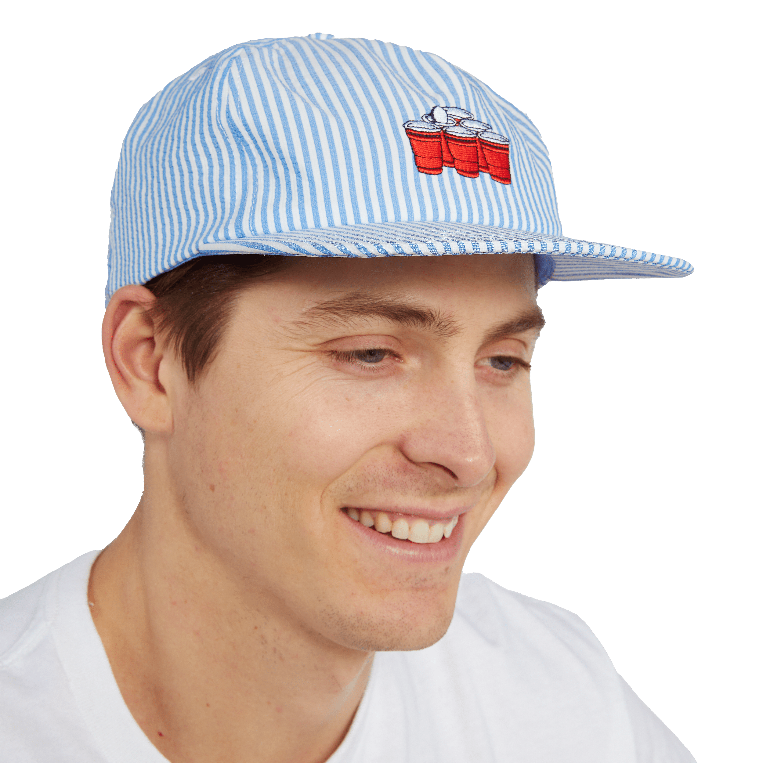 ROUNDERS CUP HAT - LIGHT BLUE HATS PARTY PANTS
