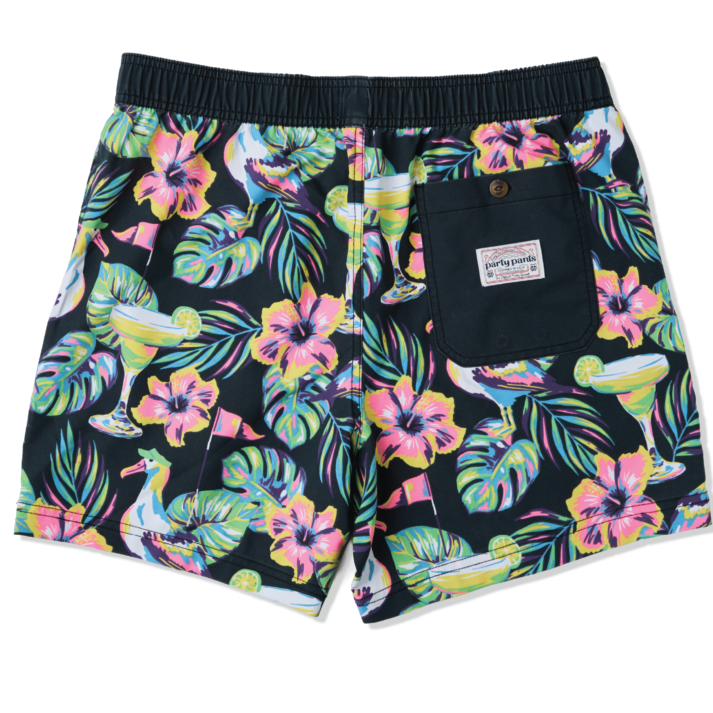 Tross Up in Black - Men's 5" Party Starter Shorts PARTY STARTER SHORT PARTY PANTS