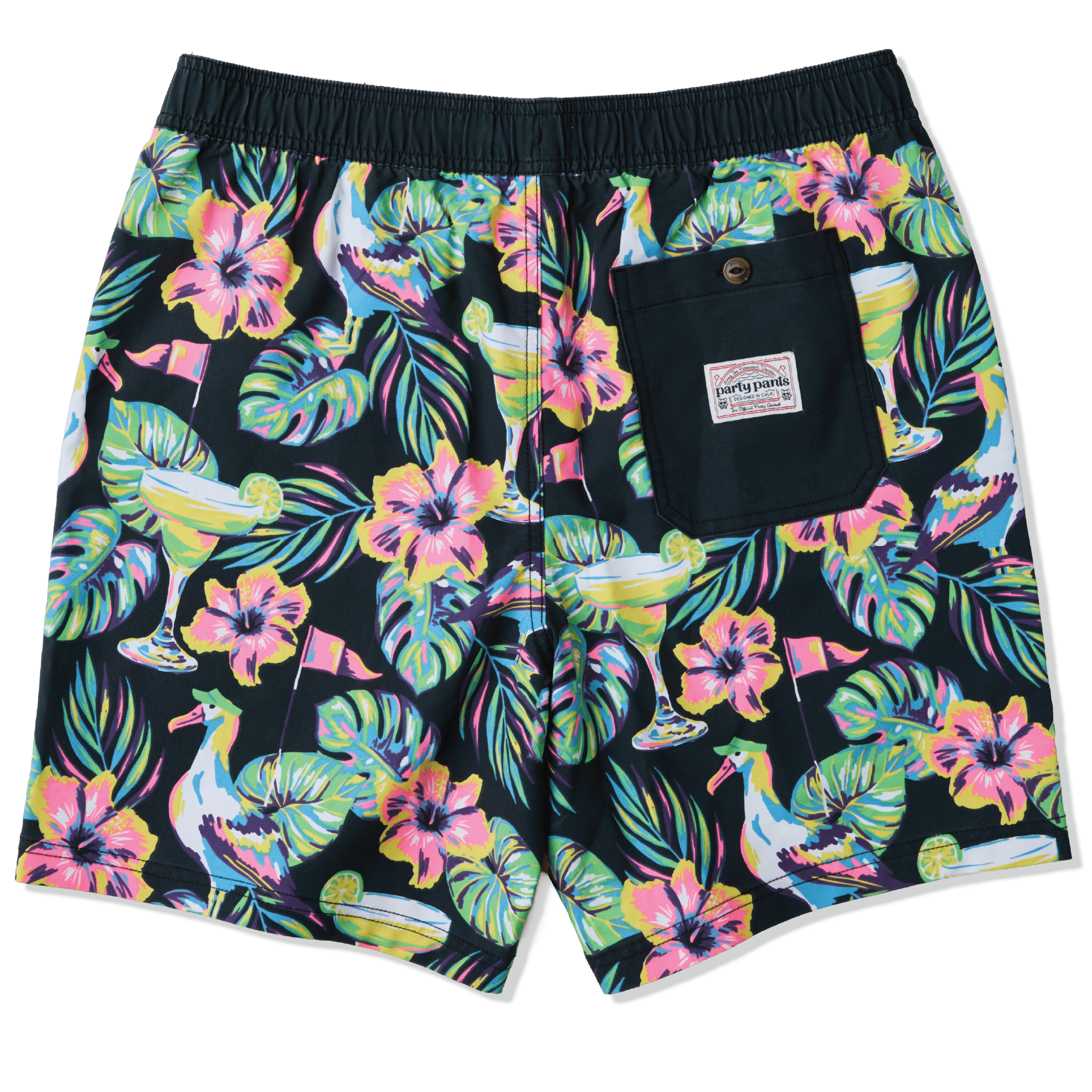 Tross Up in Black - Men's 7" Party Starter Shorts PARTY STARTER SHORT PARTY PANTS