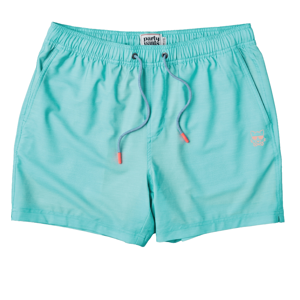 Solid Mint Green - Men's 7" Happy Hour Swim Trunks HAPPY HOUR SHORT PARTY PANTS