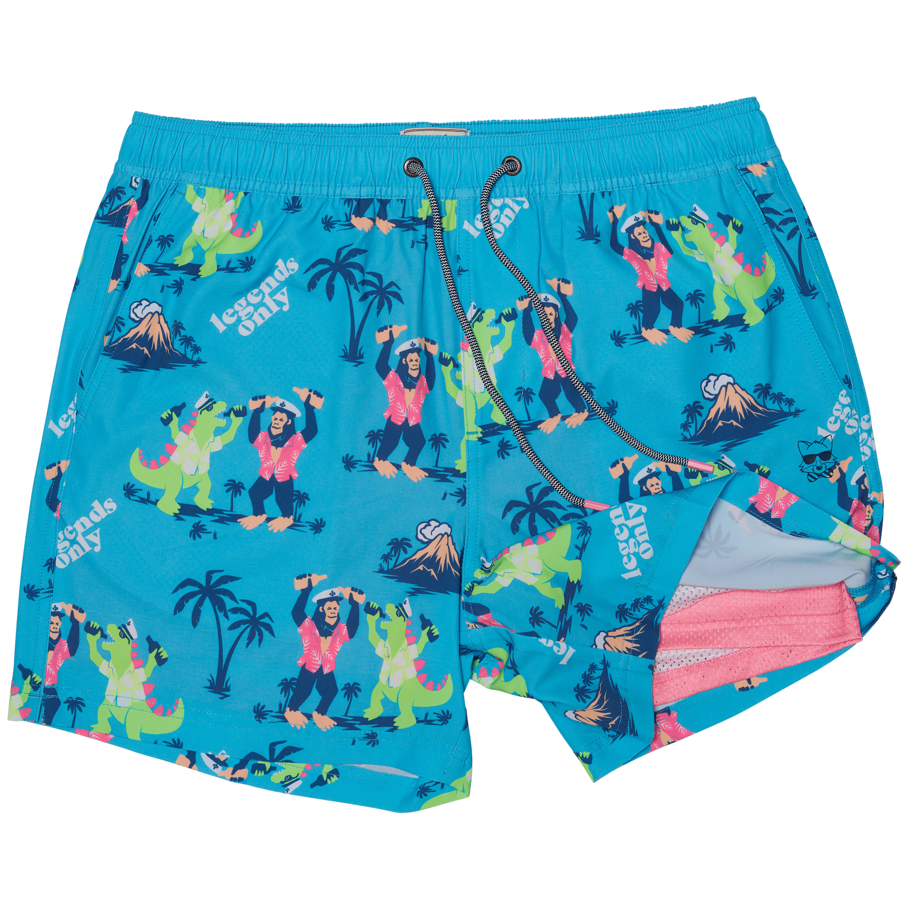 5" Bussin' Cyan Happy Hour Short HAPPY HOUR SHORT PARTY PANTS