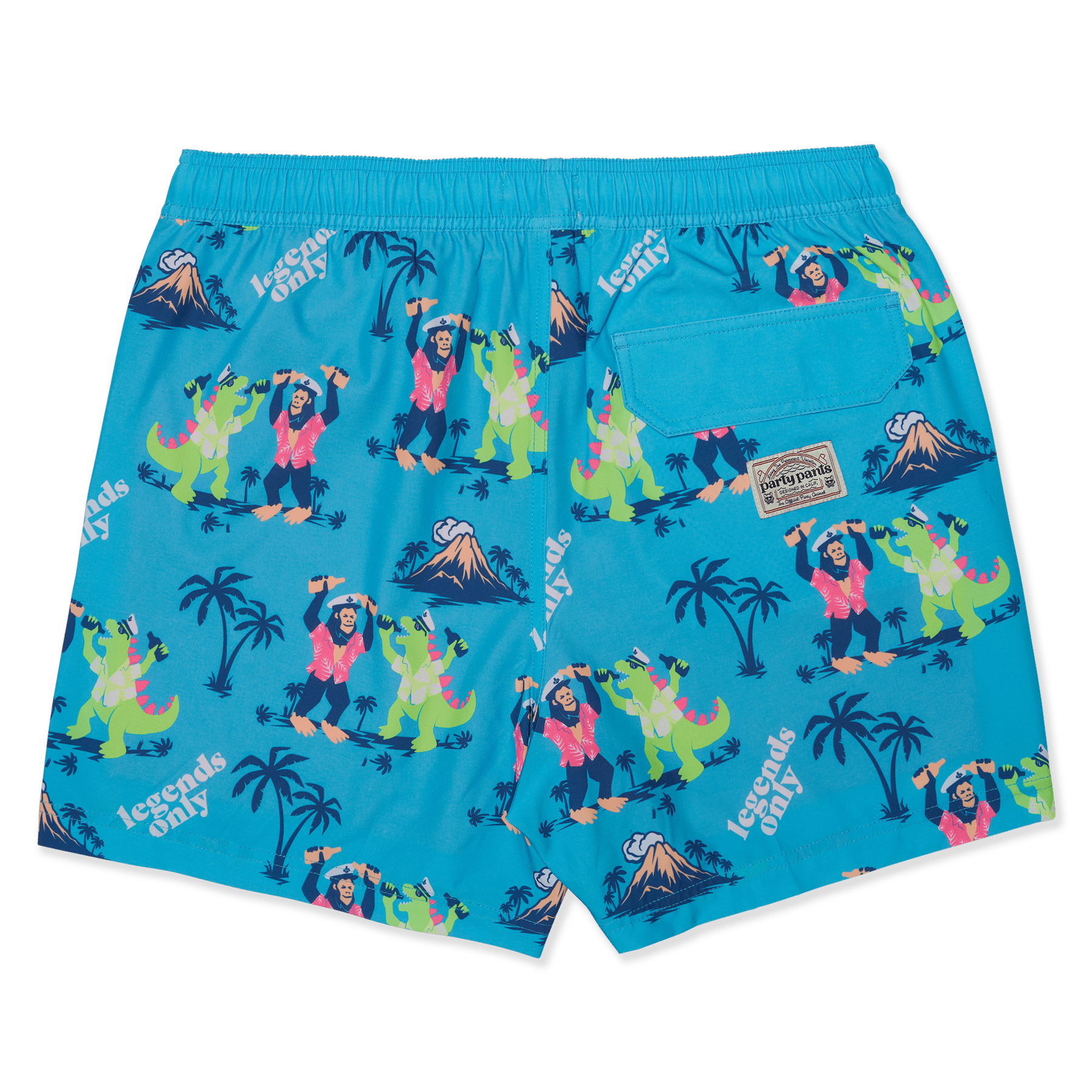 5" Bussin' Cyan Happy Hour Short HAPPY HOUR SHORT PARTY PANTS