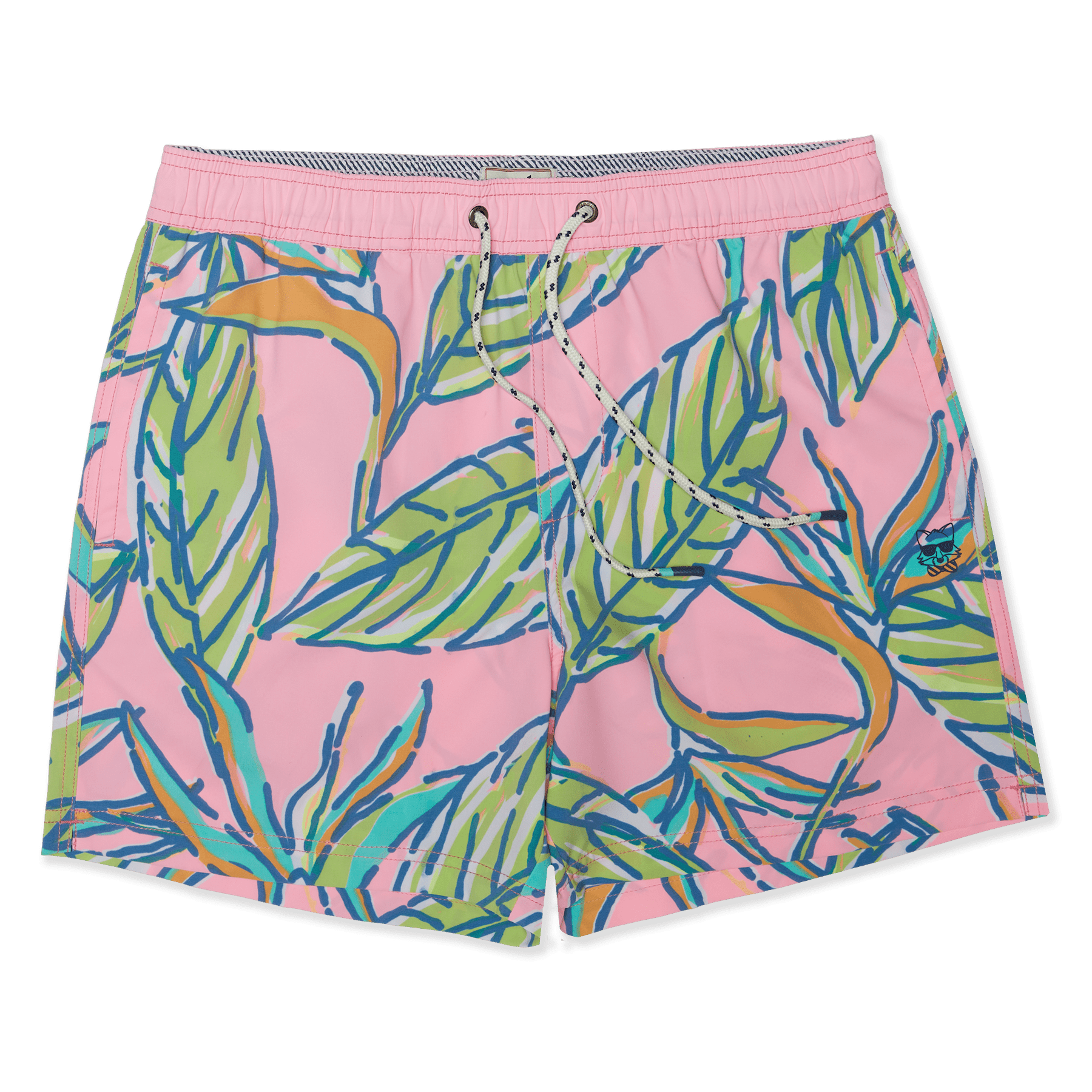 5" Johnny Jamaica Pink Party Starter Short PARTY STARTER SHORT PARTY PANTS