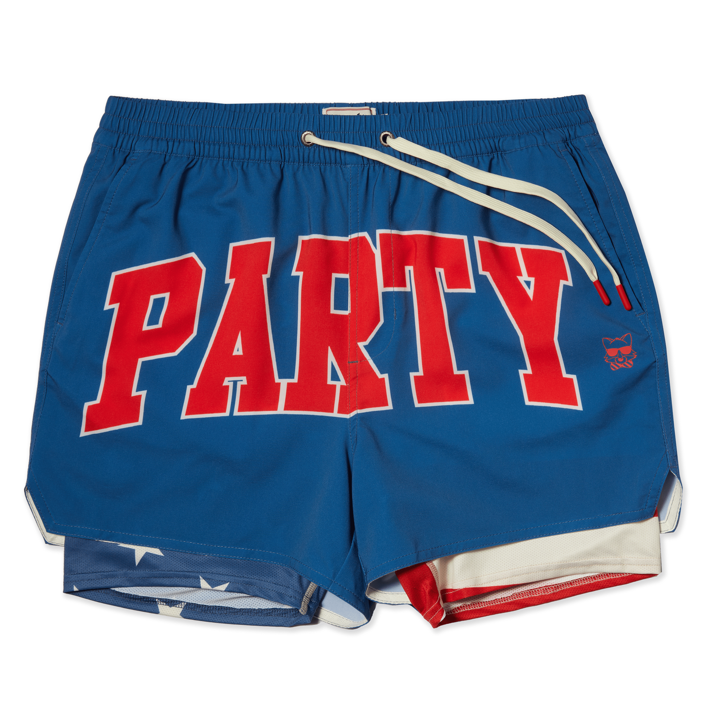 Men's 4 Inch Lined Shorts - Party Boy Navy Blue | Game Changer Game Changer Short PARTY PANTS
