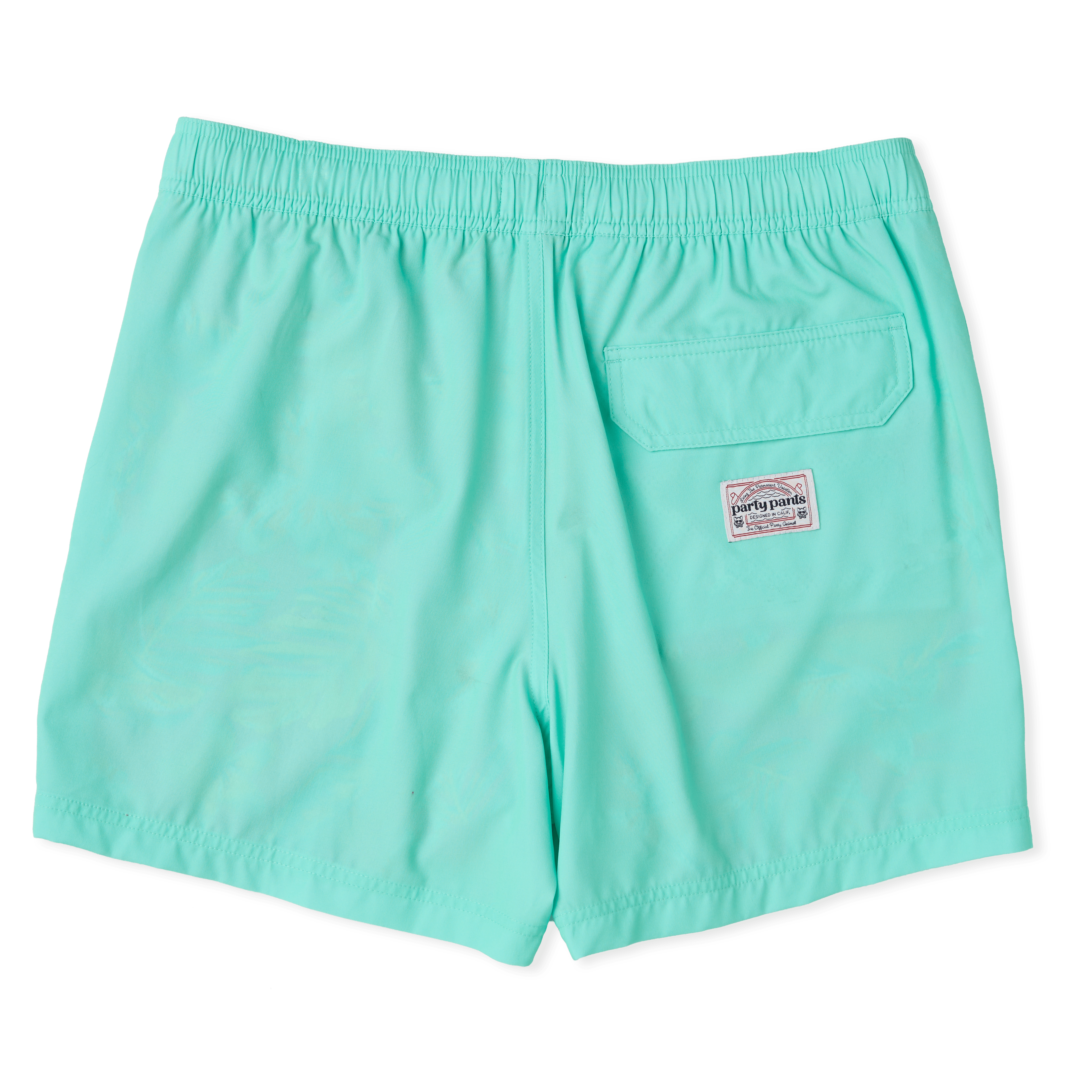 Men's 5 Inch Lined Short - Whatta Croc Magic Mint Green | Happy Hour Happy Hour Short PARTY PANTS
