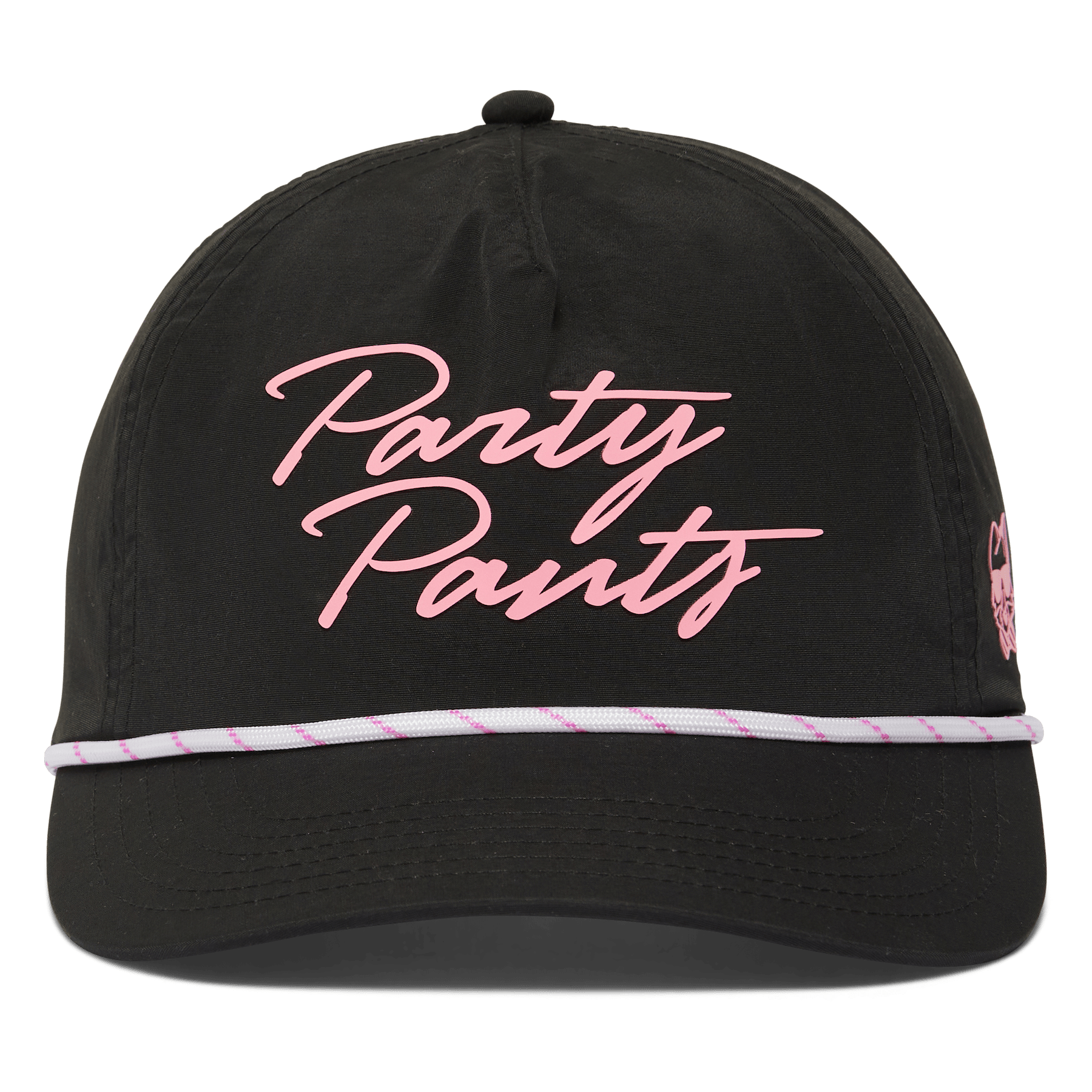 Party Script Black Nylon Dad Hat HATS PARTY PANTS