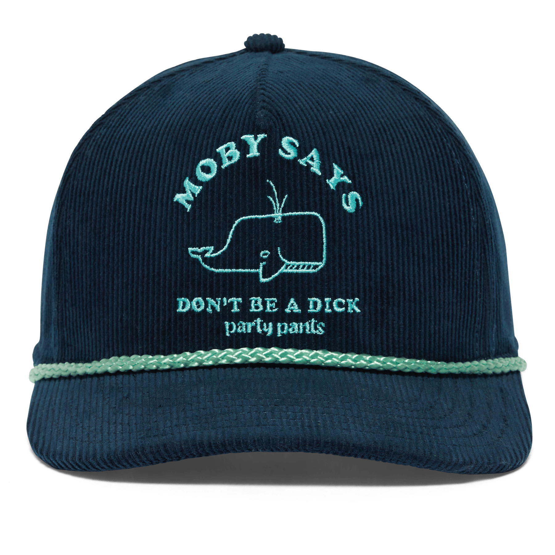 Moby Says Cord Navy Blue Hat HATS PARTY PANTS