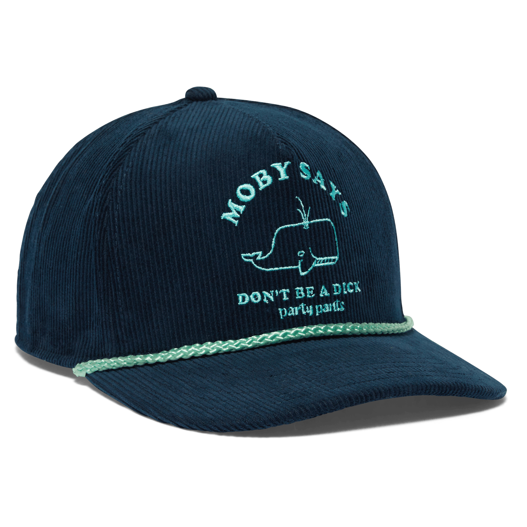 Moby Says Cord Navy Blue Hat HATS PARTY PANTS