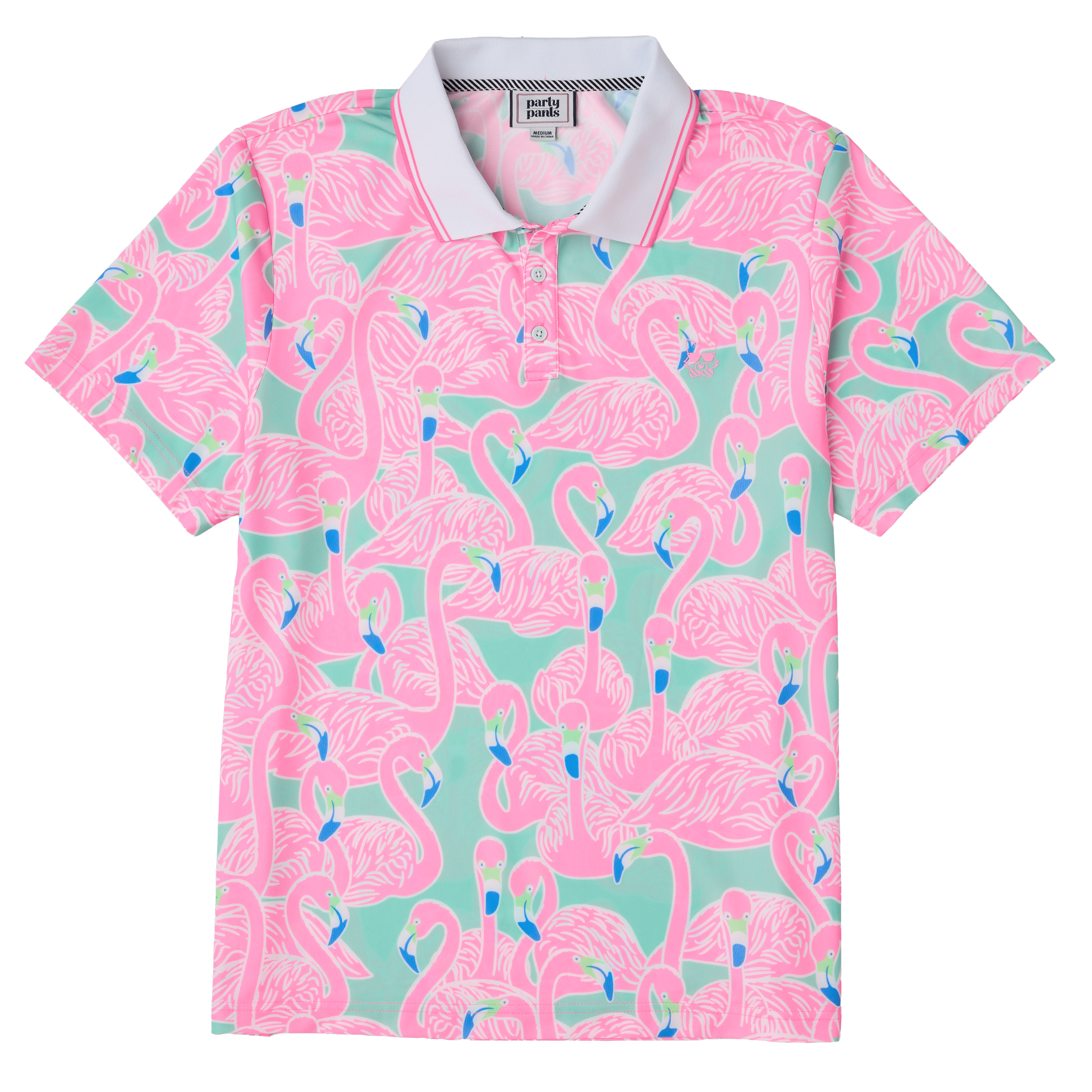 Buncha Mingos Mint Green Polo Shirt POLO PARTY PANTS