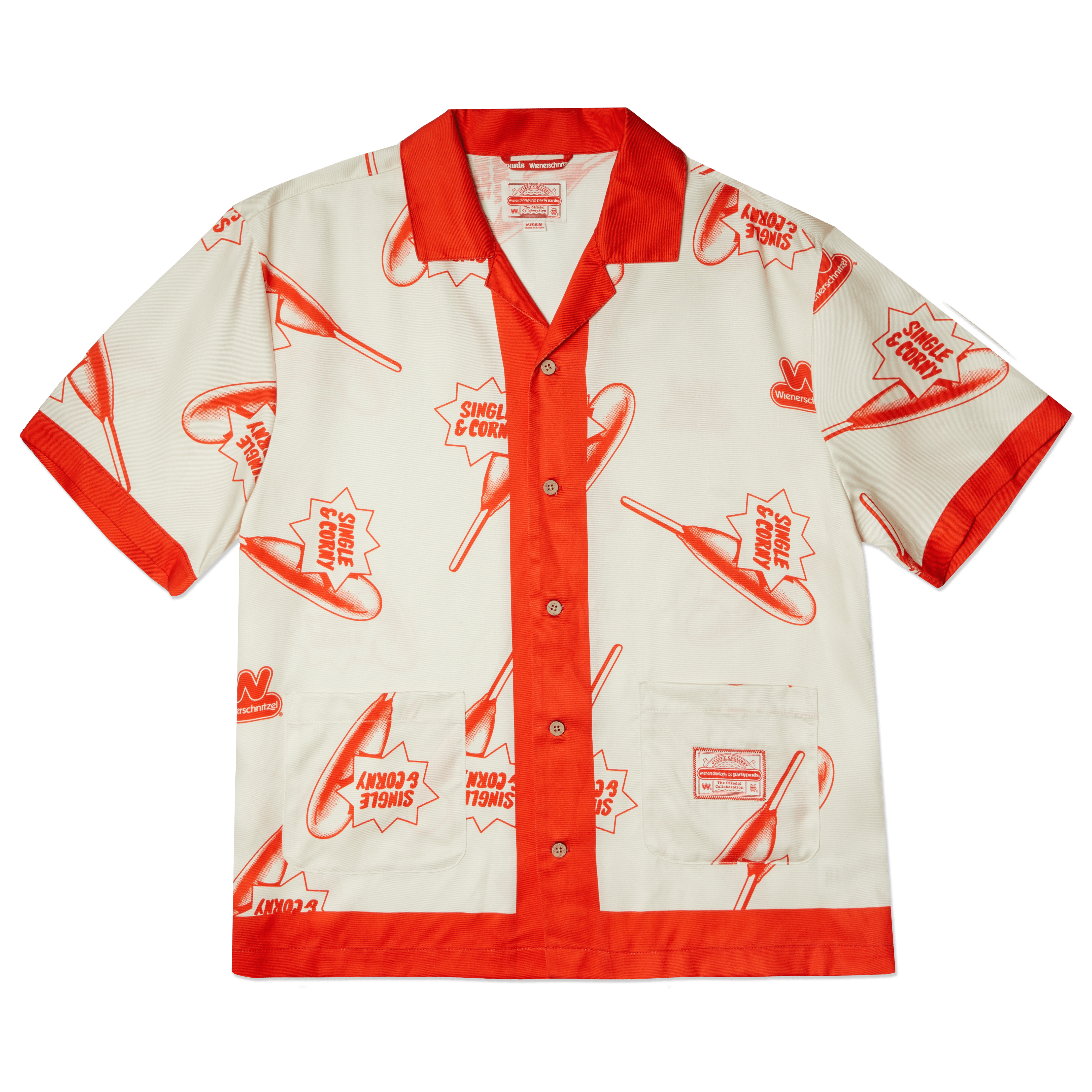 Feeling Corny Red Camp Shirt Woven PARTY PANTS