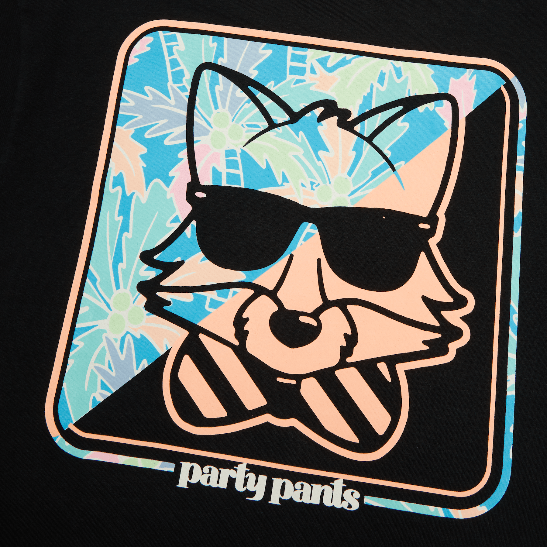 Animal SQ Black T-Shirt TEES PARTY PANTS