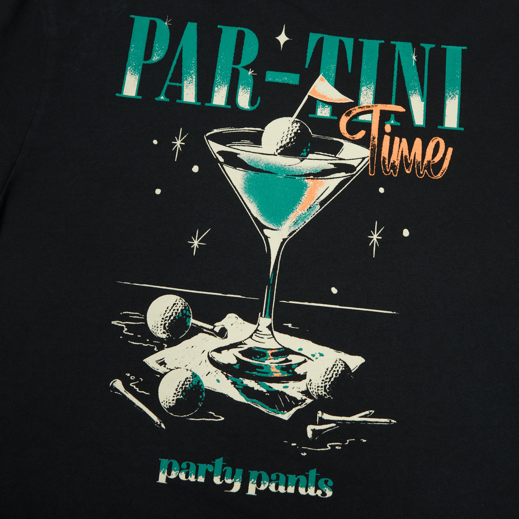 Partini Black T-Shirt TEES PARTY PANTS