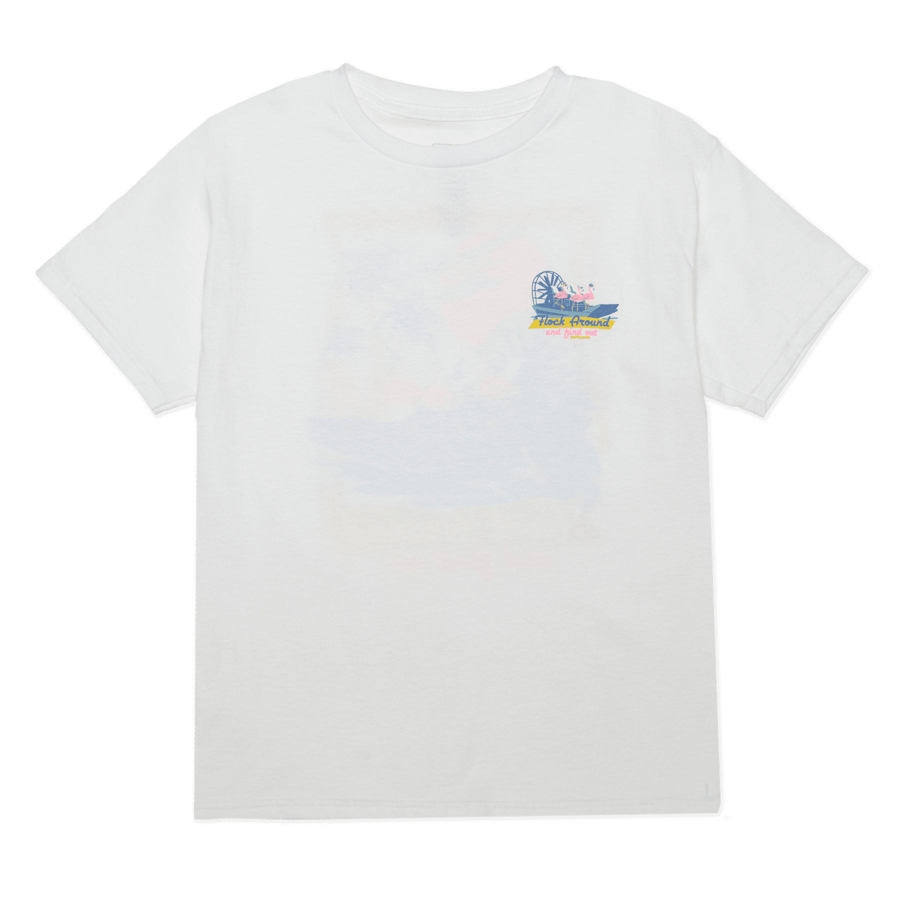 Flock Around Match White Boys T-Shirt BOYS TEES PARTY PANTS