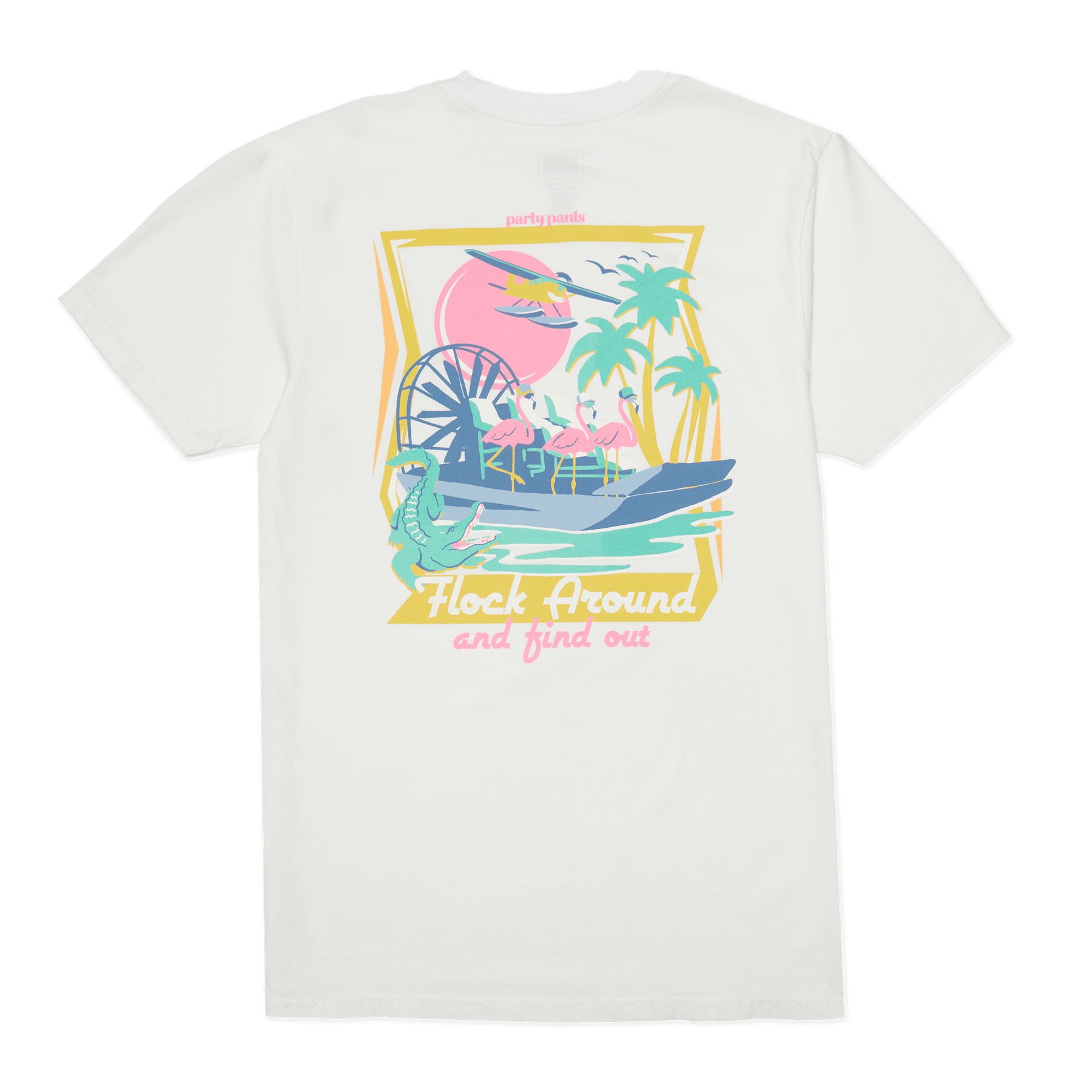 Flock Around Match White T-Shirt TEES PARTY PANTS