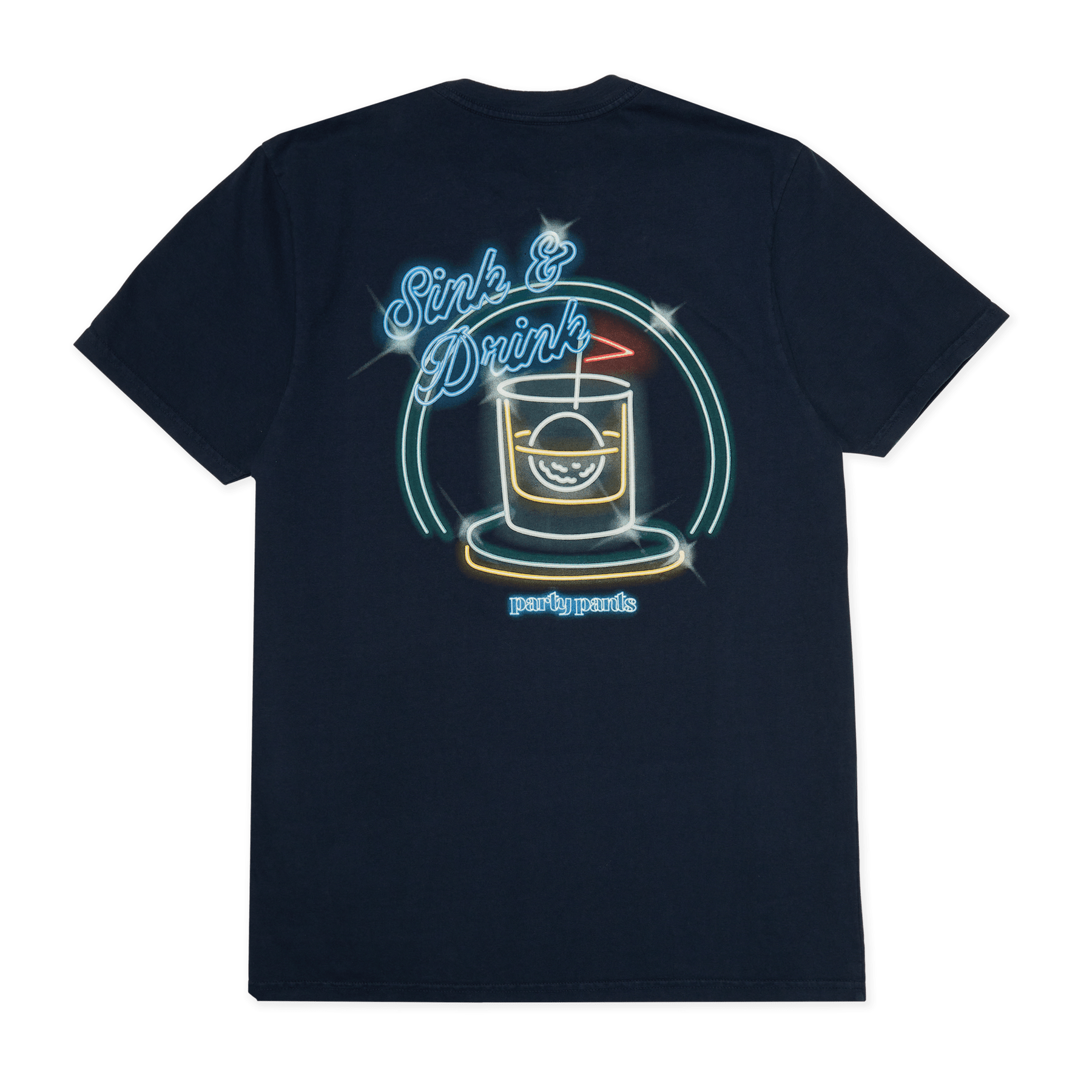 Sink N Drink Navy Blue T-Shirt TEES PARTY PANTS