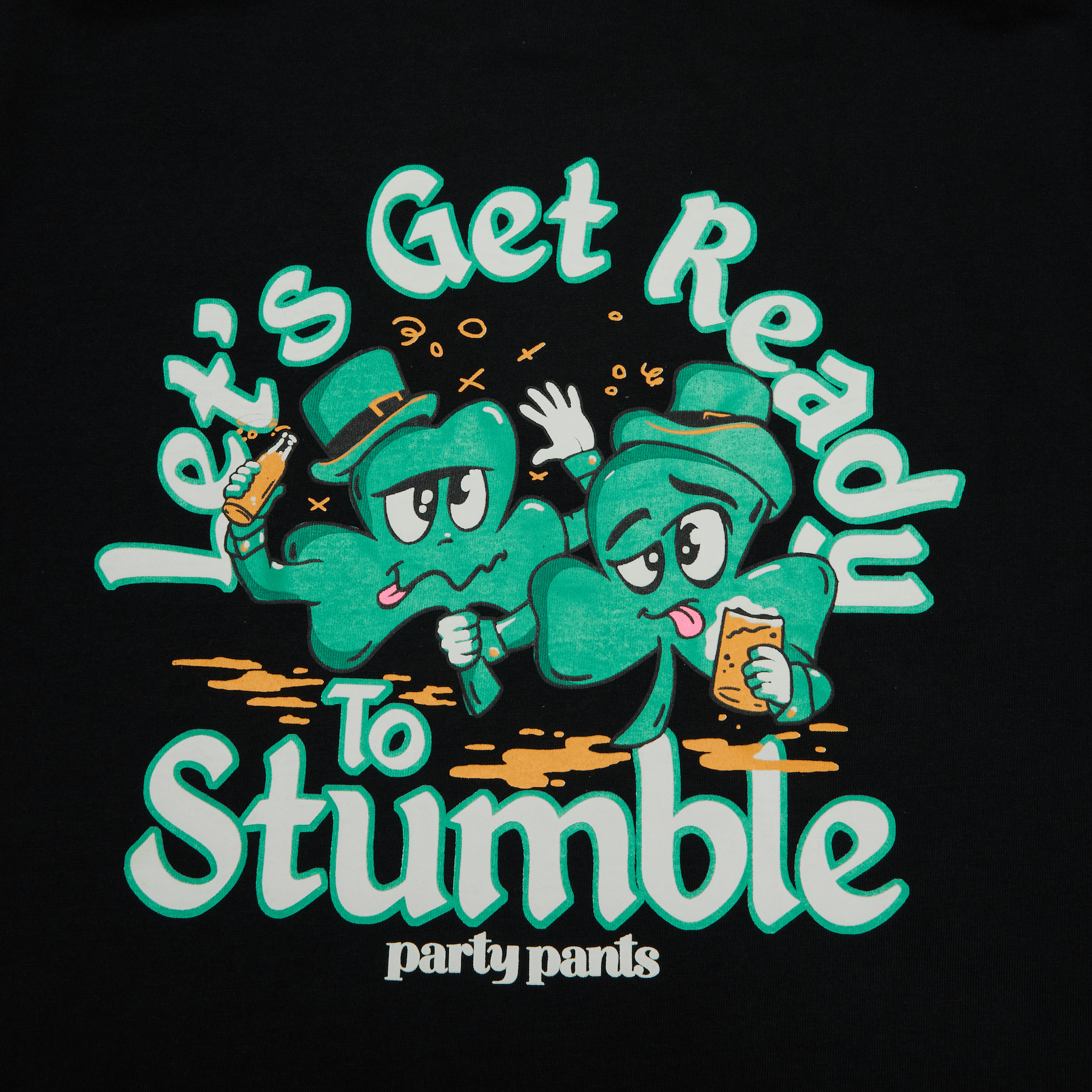 Stumble Black T-Shirt TEES PARTY PANTS