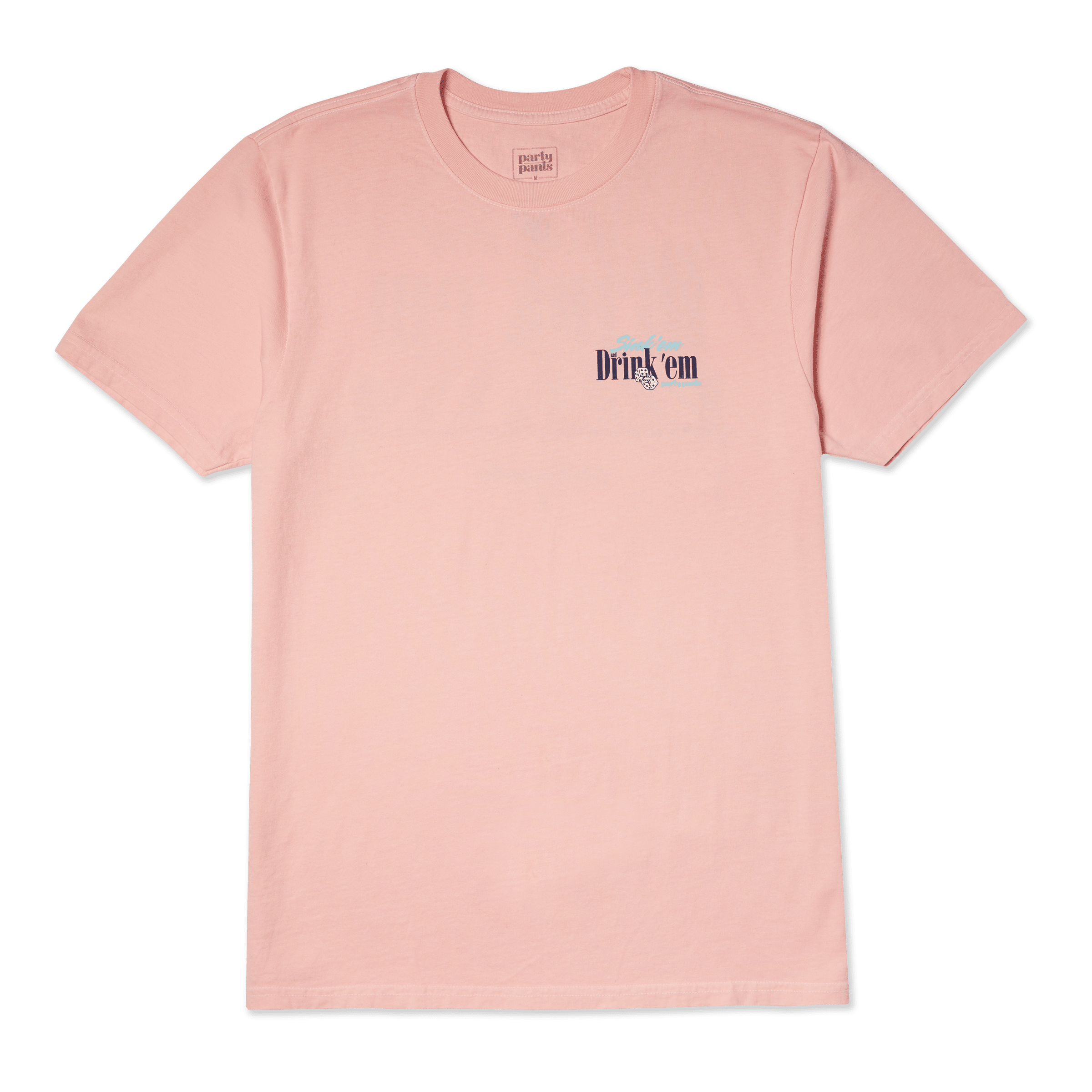 Men's Short Sleeve T- Shirt - Beer Die 4 Life Pink TEES PARTY PANTS