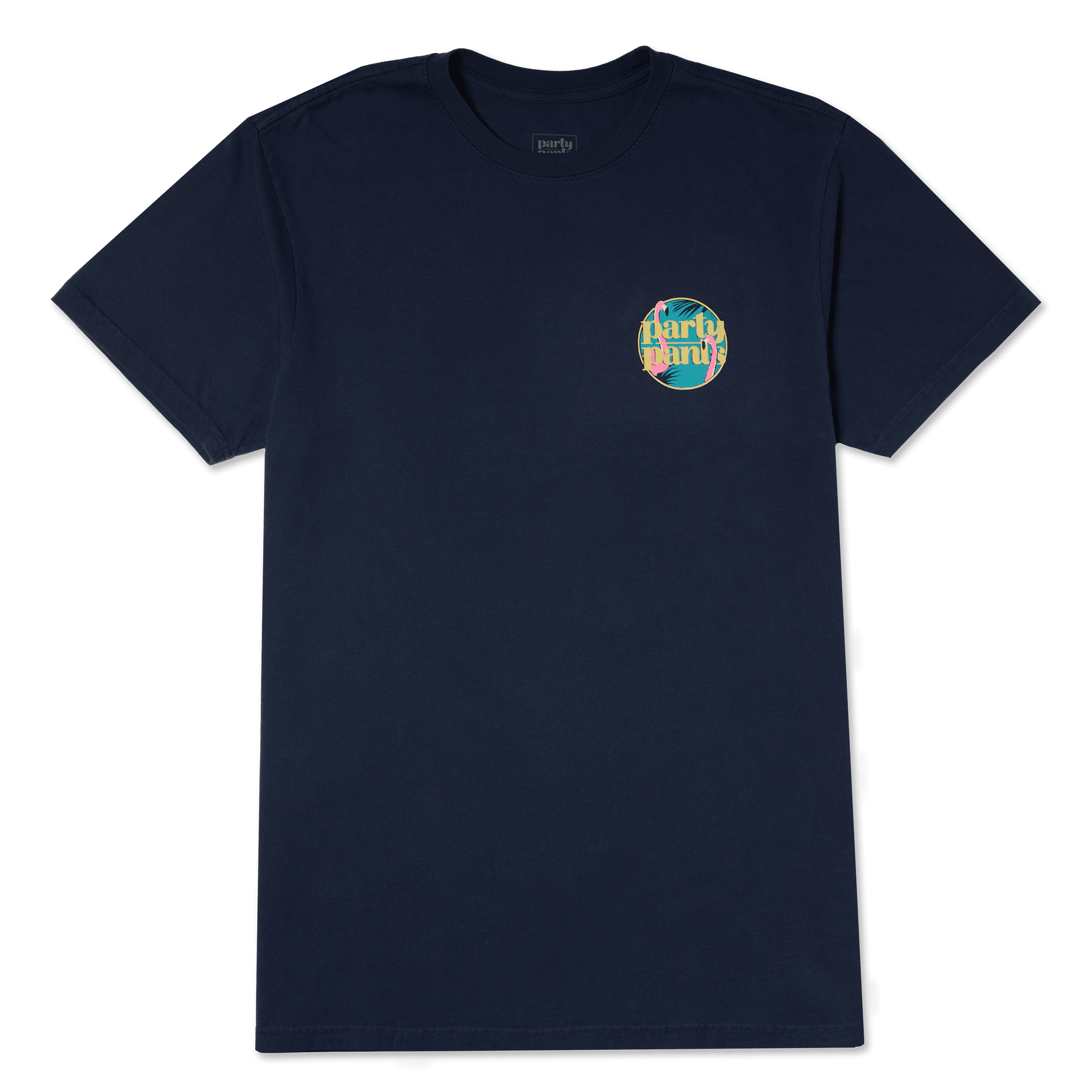Men's Short Sleeve T- Shirt - Hot Tub Club Navy Blue TEES PARTY PANTS