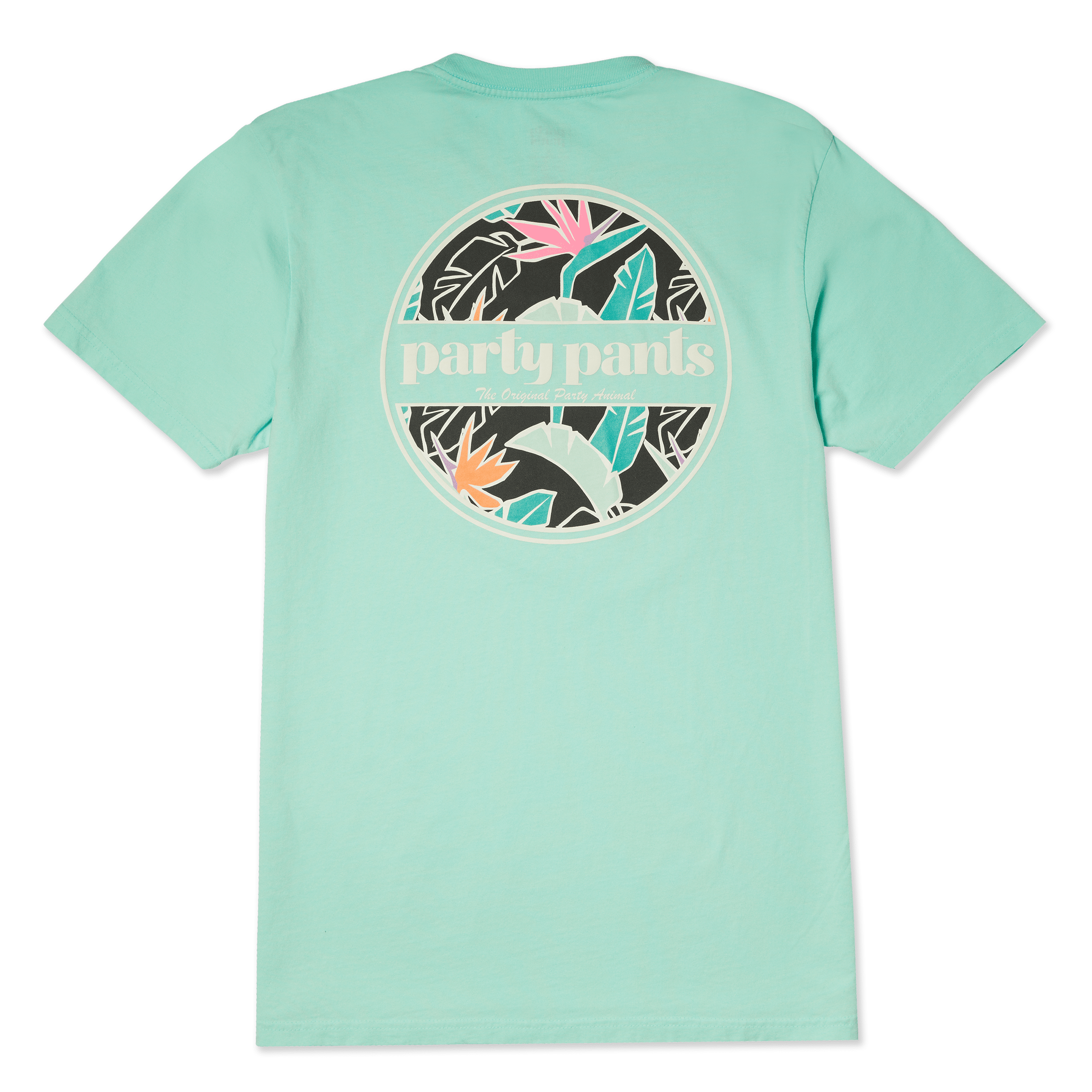 Men's Short Sleeve T- Shirt - Sweet Leaf Chalky Mint TEES PARTY PANTS