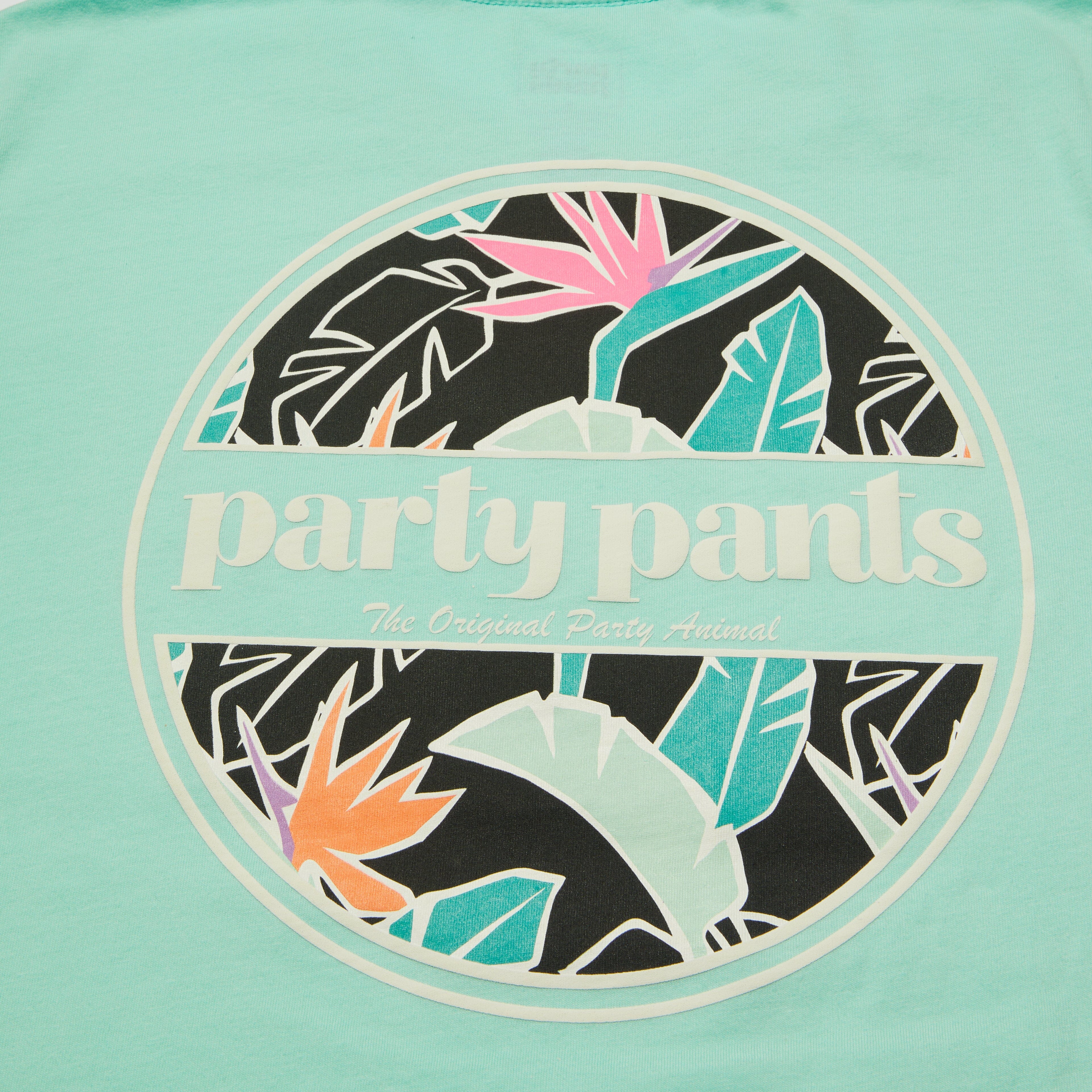 Men's Short Sleeve T- Shirt - Sweet Leaf Chalky Mint TEES PARTY PANTS