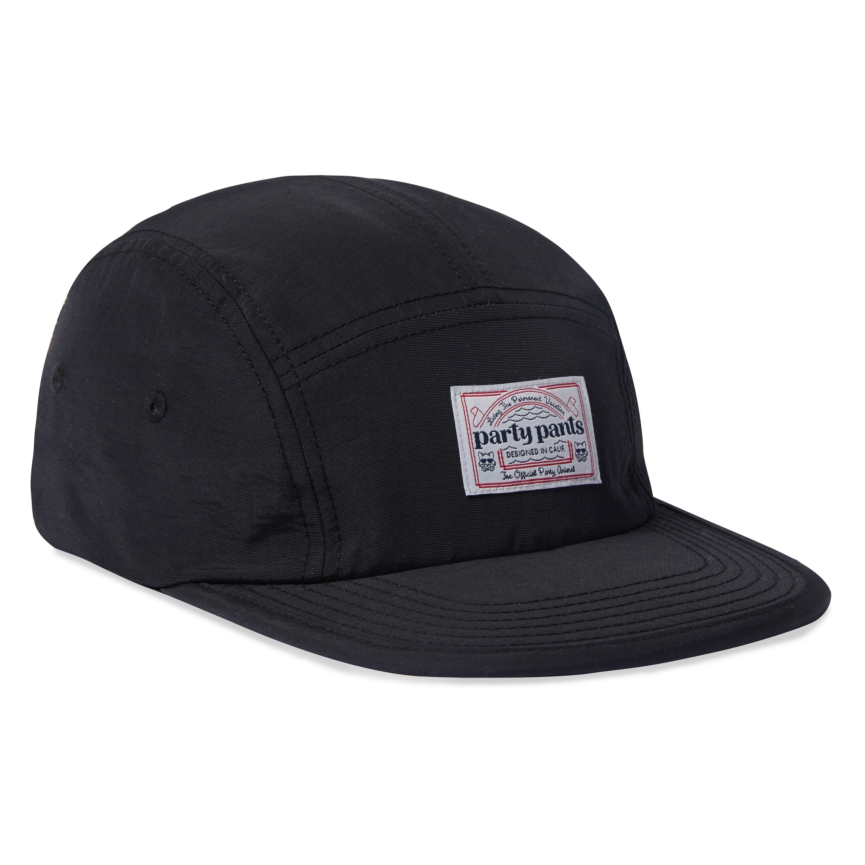RETRIEVER TWILL 6-PANEL HAT - BLACK HATS PARTY PANTS