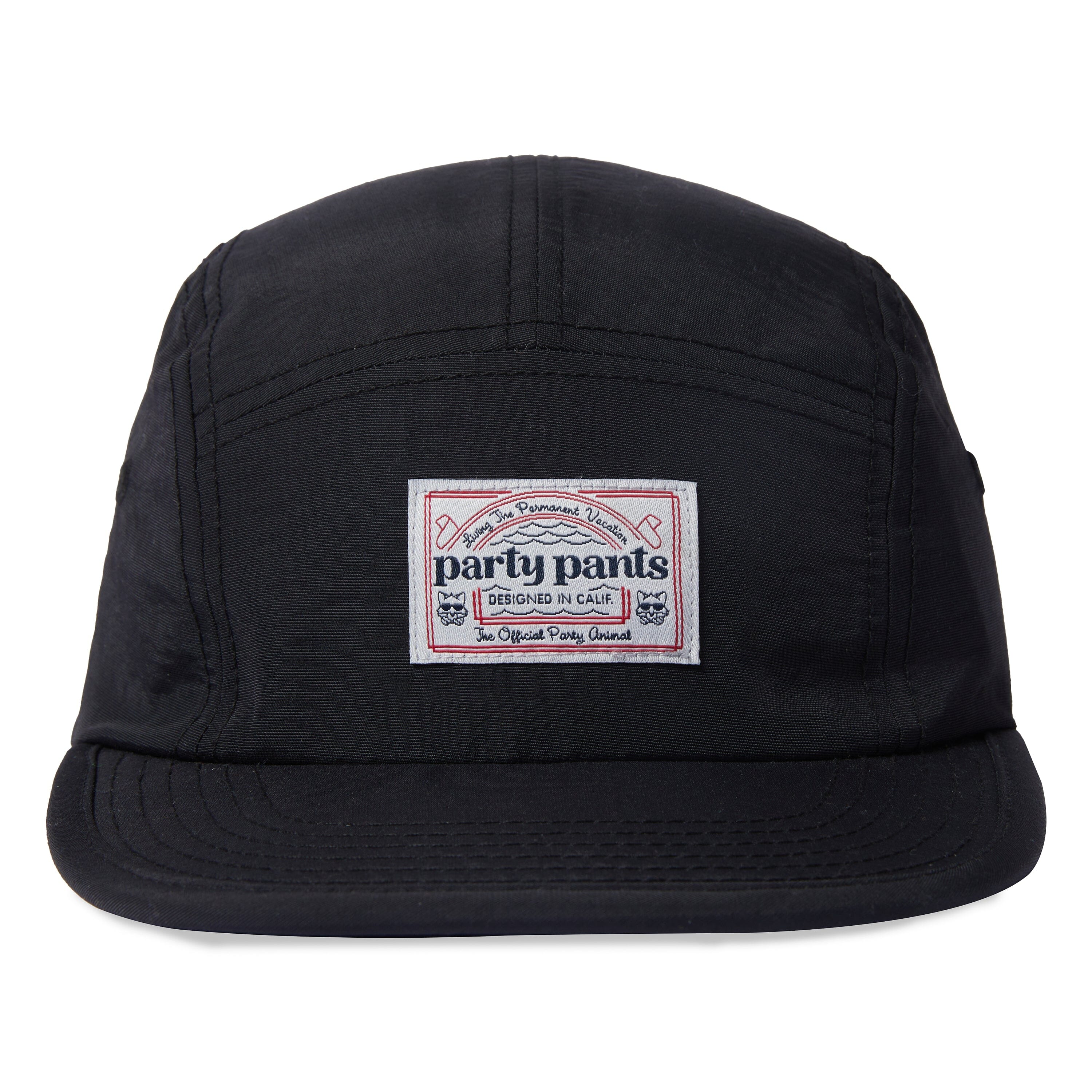 RETRIEVER TWILL 6-PANEL HAT - BLACK HATS PARTY PANTS