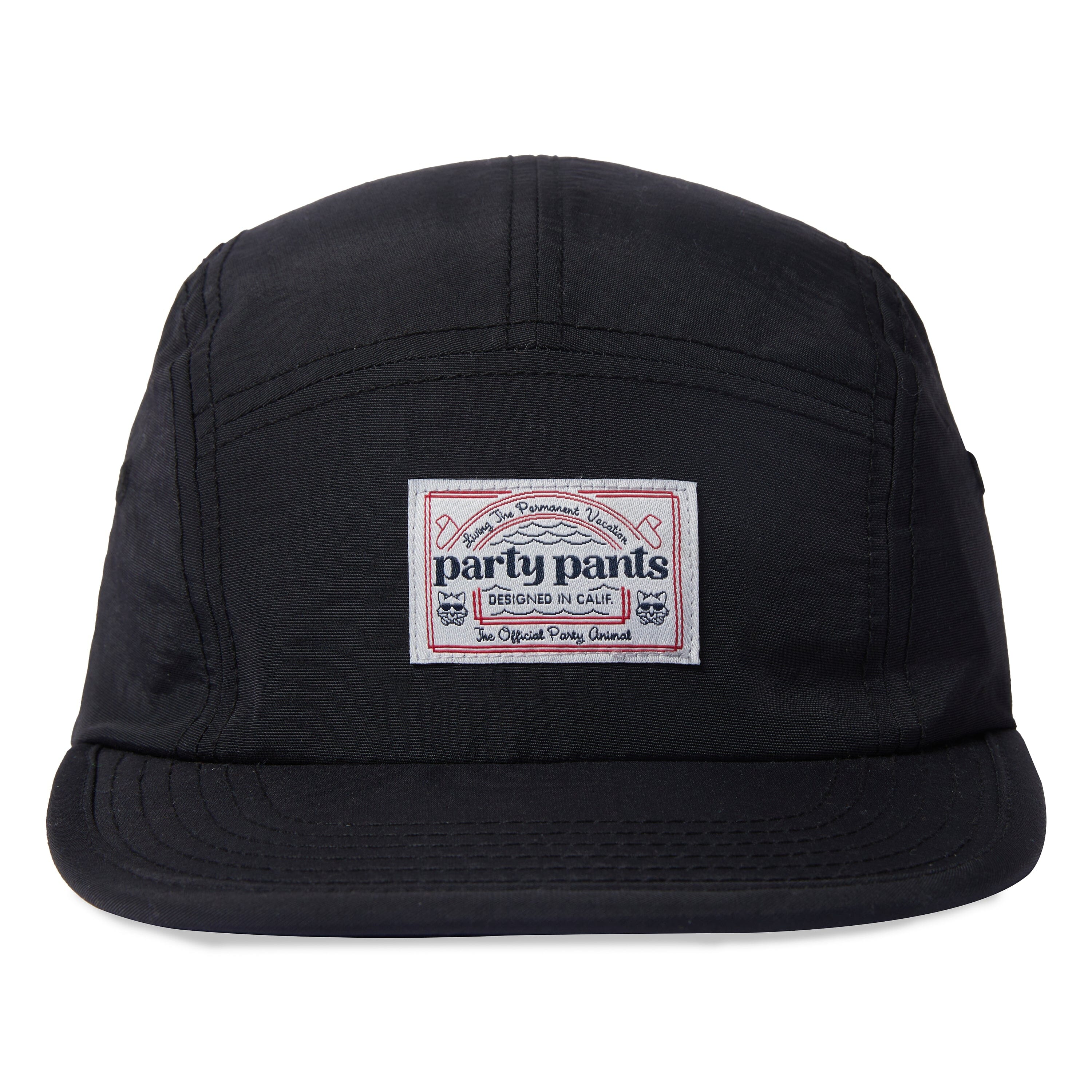 RETRIEVER TWILL 6-PANEL HAT - BLACK HATS PARTY PANTS 