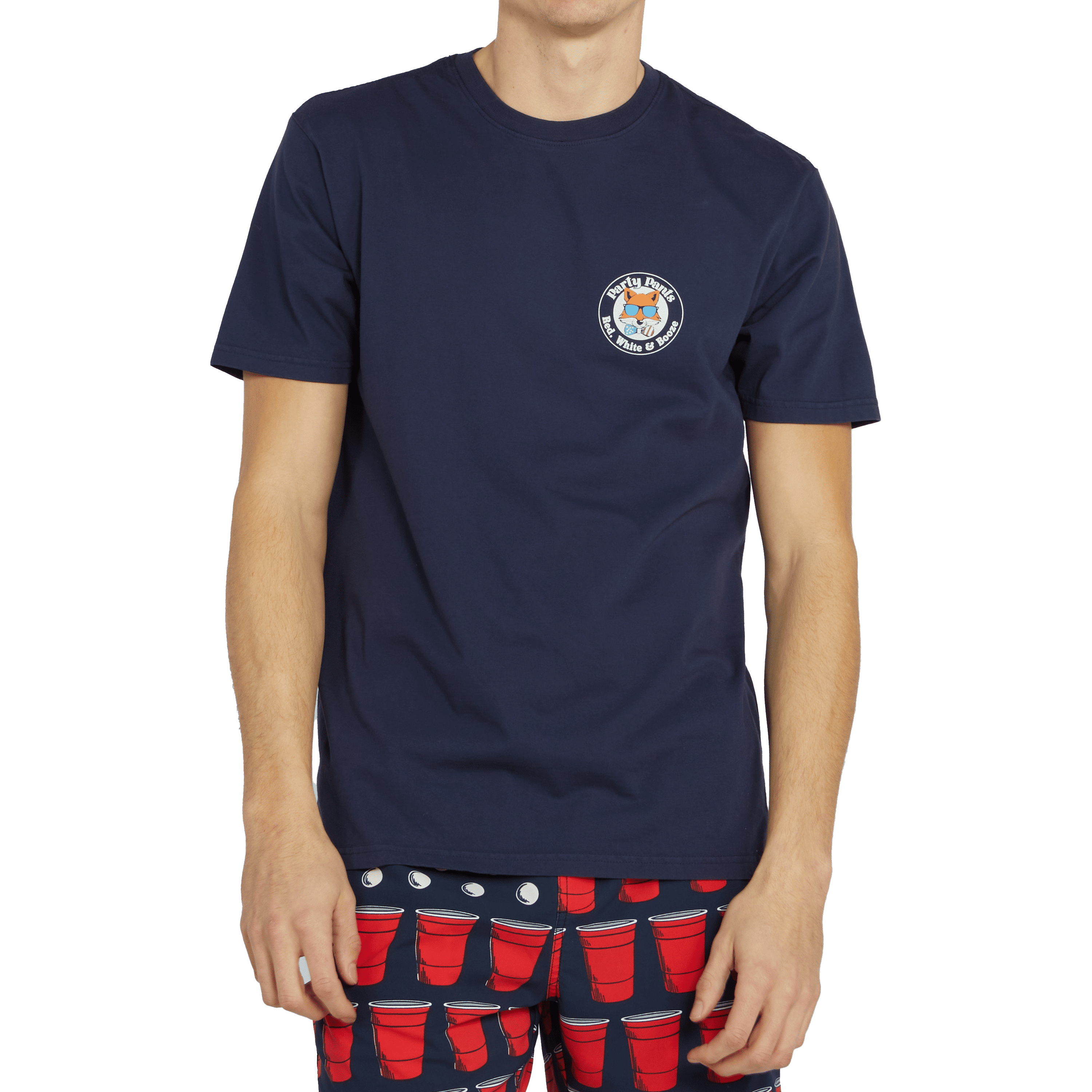 RED, WHITE & BOOZE TEE - NAVY TEE PARTY PANTS 