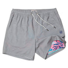SOLID SPORT LINED SHORT - GREY SPORT SHORTS PARTY PANTS 