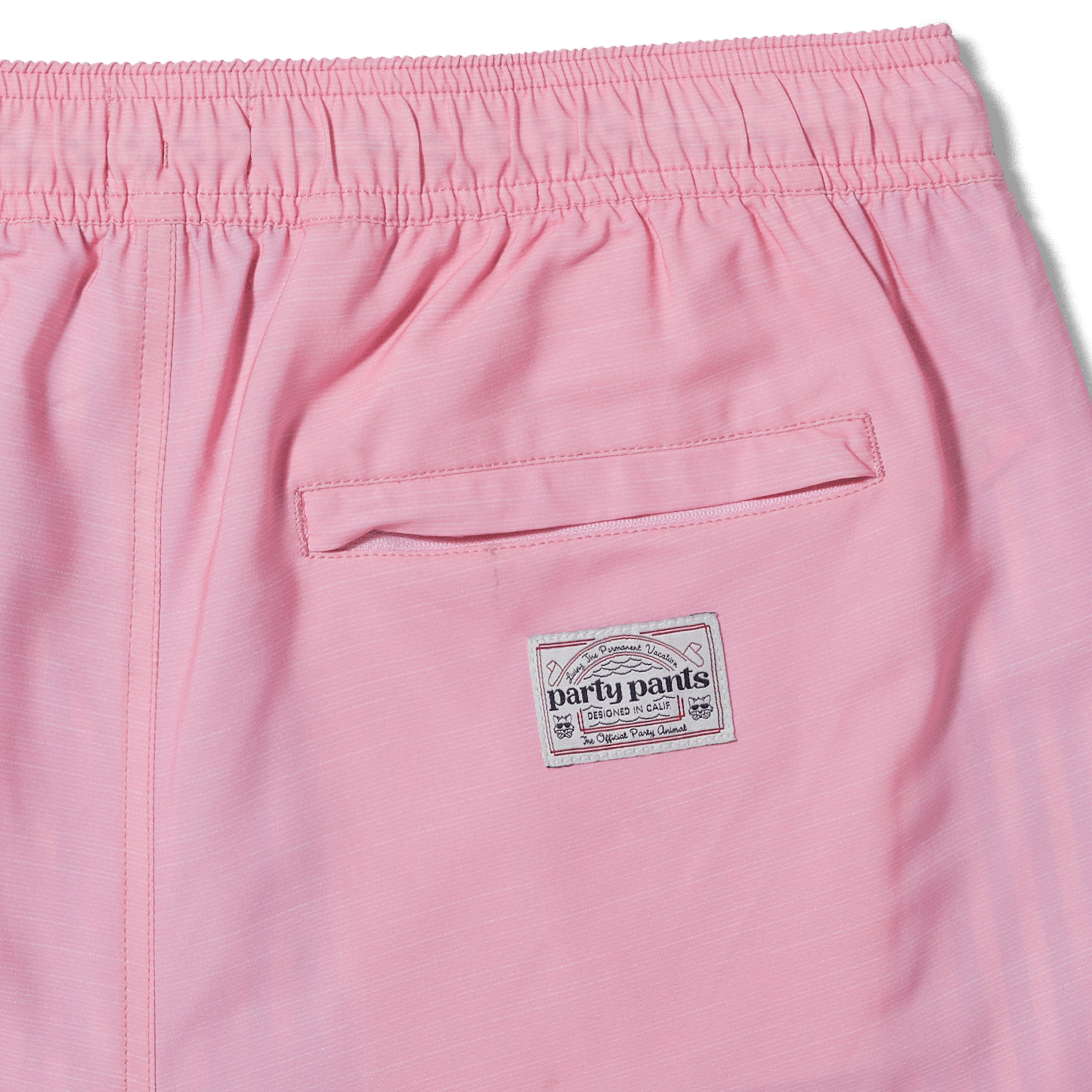 SOLID TEX LIL RIP SPORT LINED SHORT - PINK SPORT SHORTS PARTY PANTS 