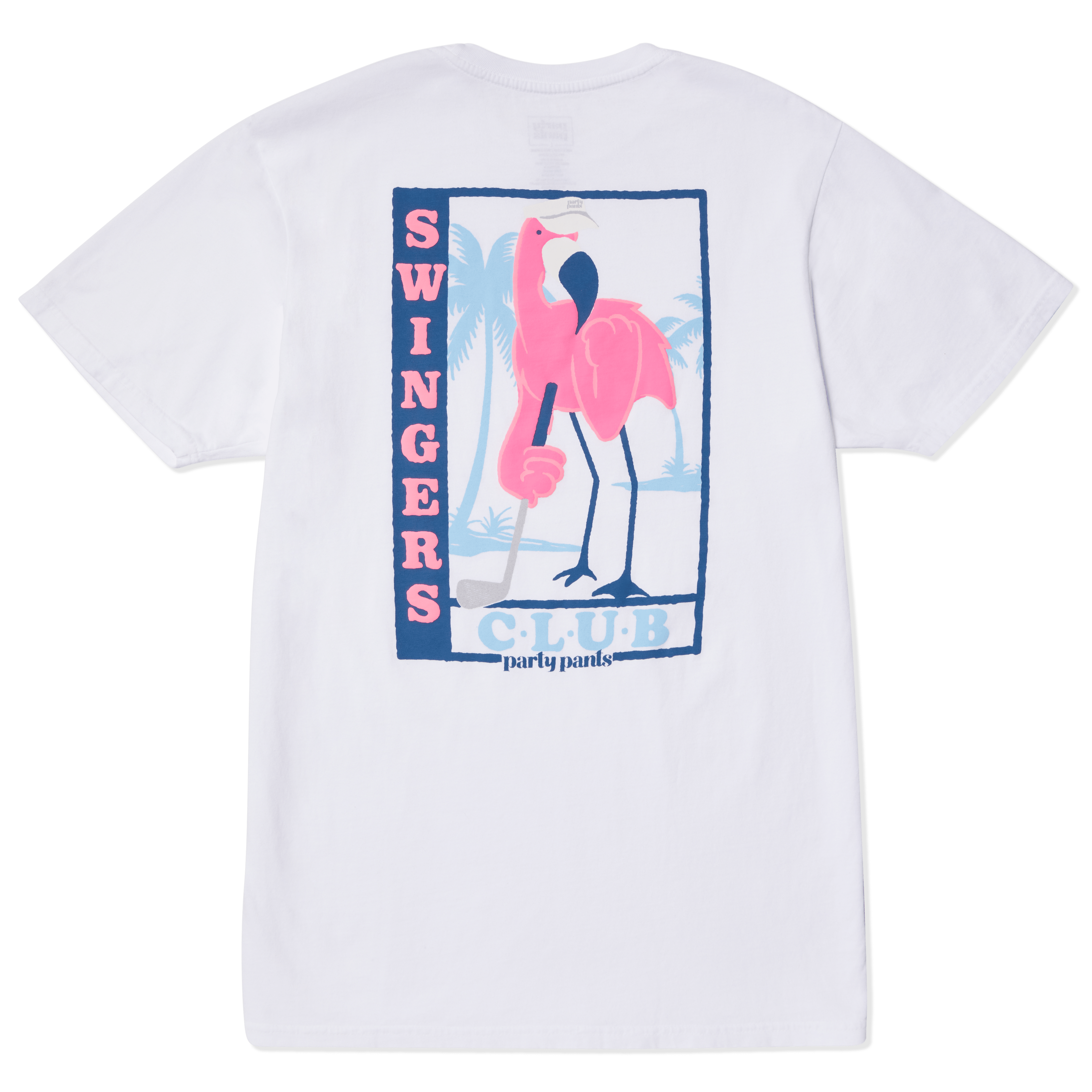 SWINGERS MINGO T-SHIRT - WHITE TEE PARTY PANTS