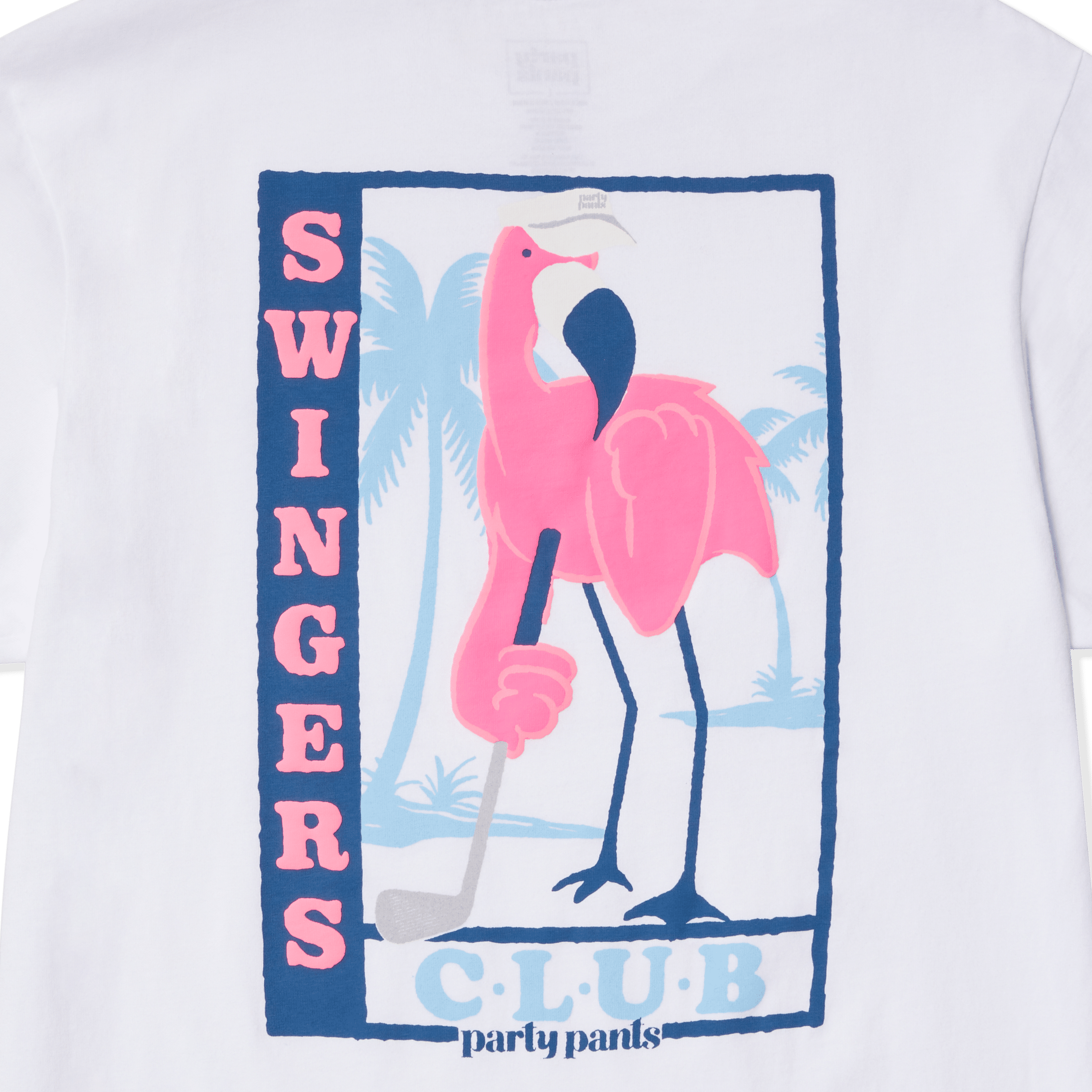 SWINGERS MINGO T-SHIRT - WHITE TEE PARTY PANTS