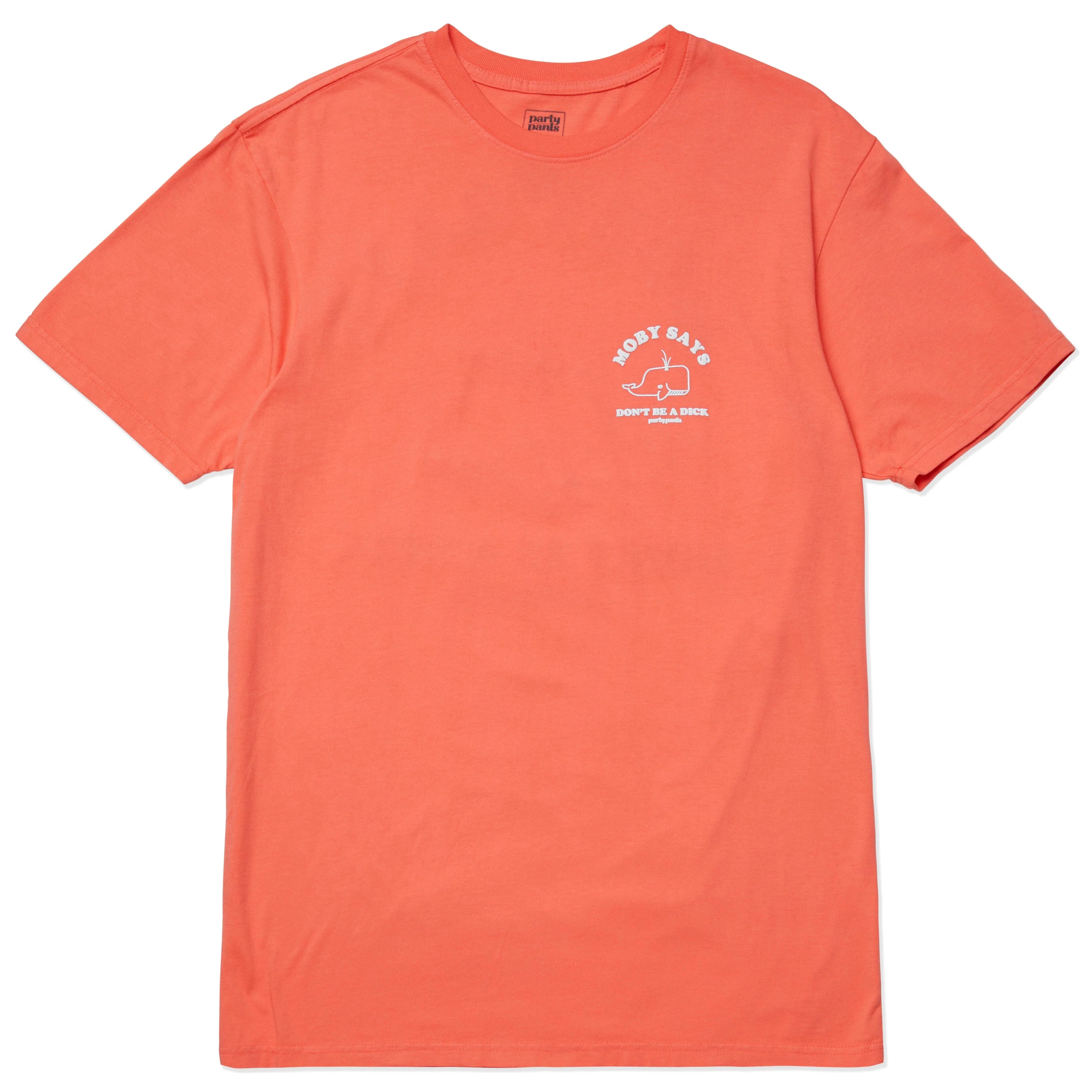 Front view of the Moby-t-shirt