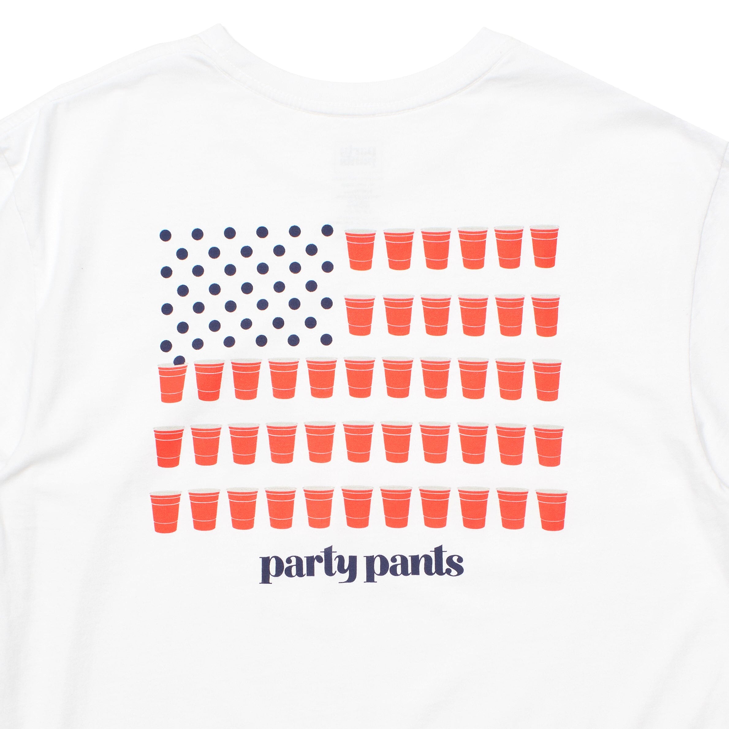 RED, WHITE & BOOZE TEE - WHITE TEE PARTY PANTS 