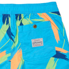 STROKER PARTY STARTER SHORT - NEON BLUE PRINTED SHORTS PARTY PANTS 