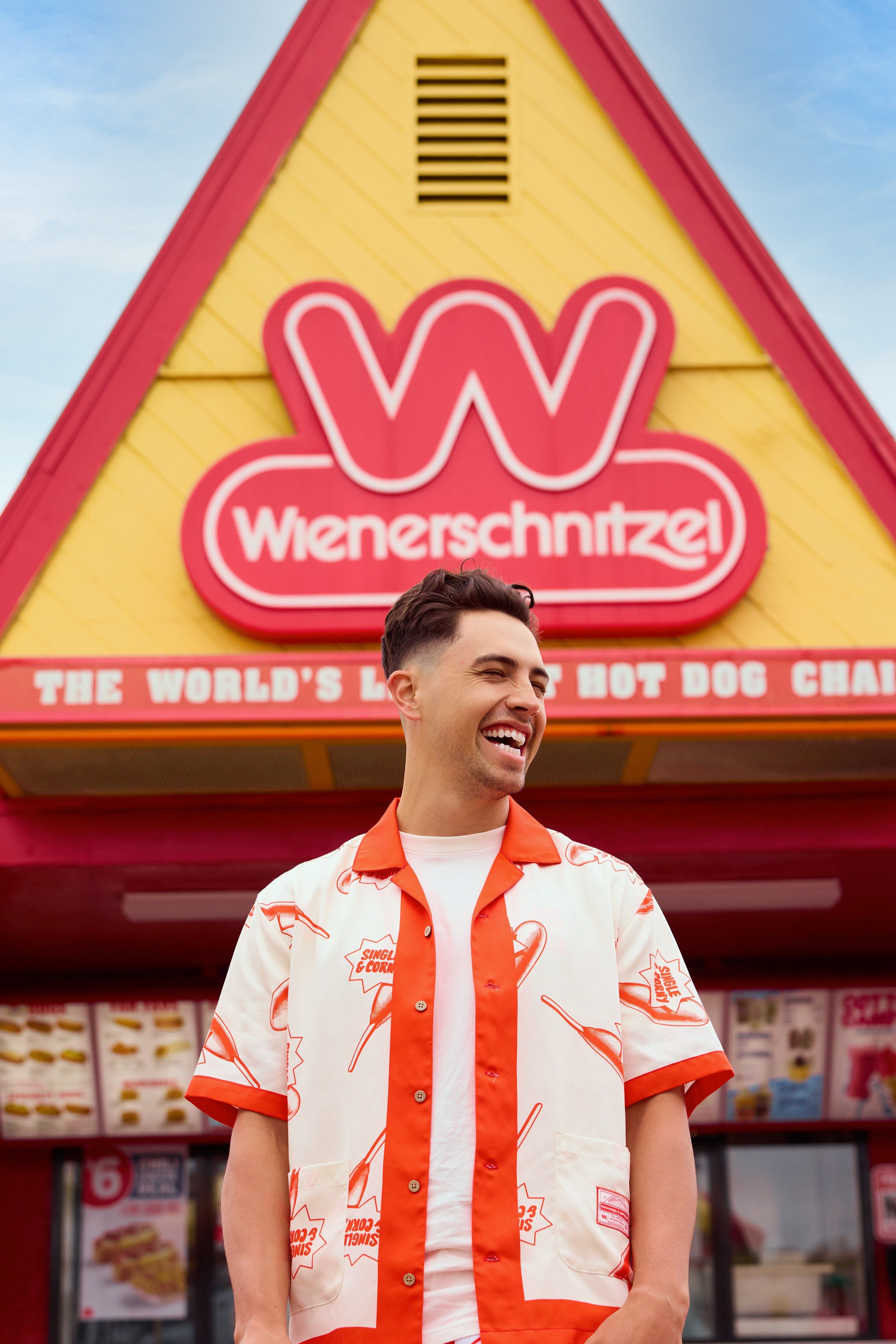 Feeling Corny Red Camp Shirt Woven PARTY PANTS 