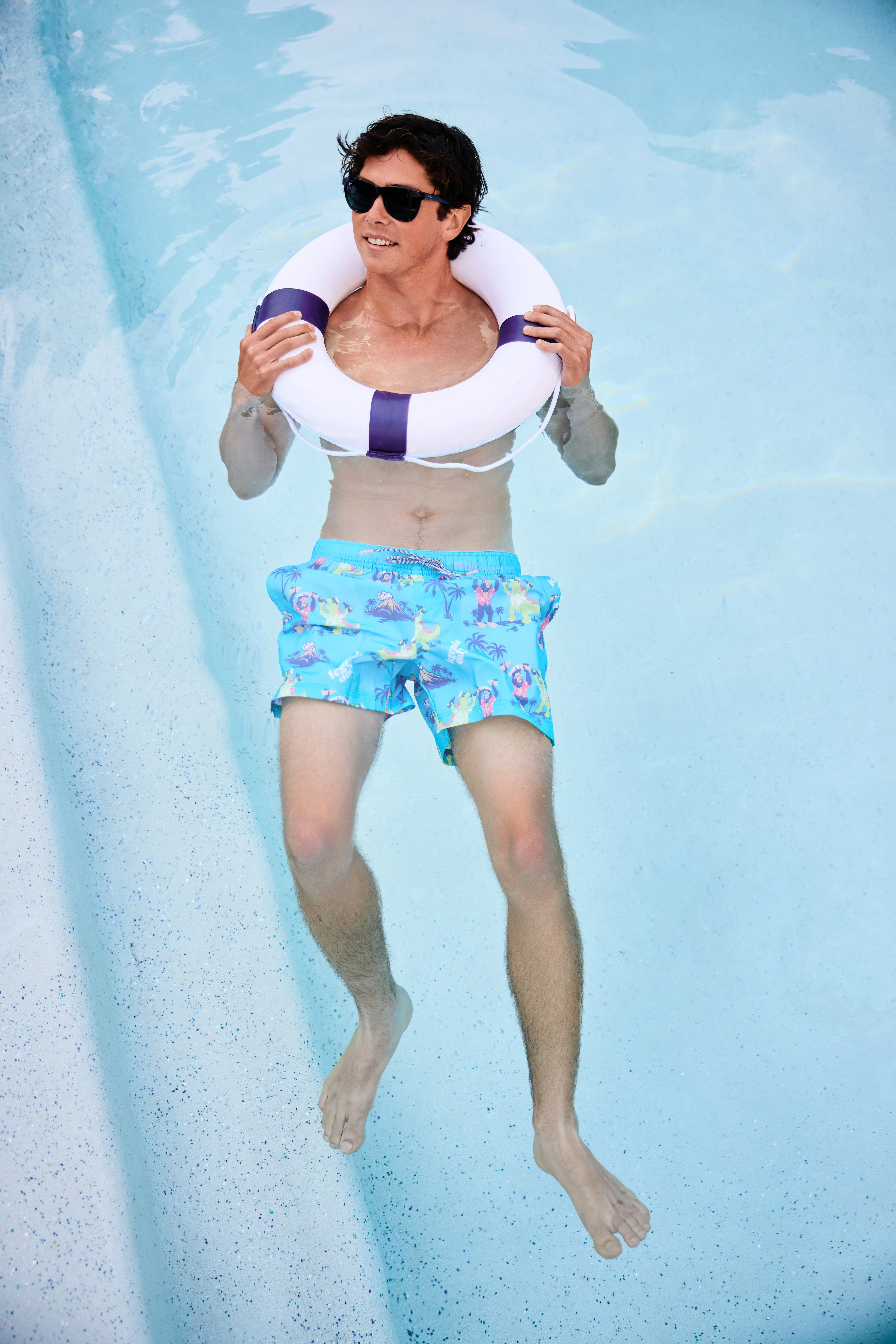 5" Bussin' Cyan Happy Hour Short HAPPY HOUR SHORT PARTY PANTS 