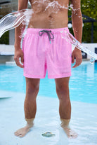 Vice in Magic Pink - Men's 5" Happy Hour Swim Trunks Happy Hour Short PARTY PANTS 
