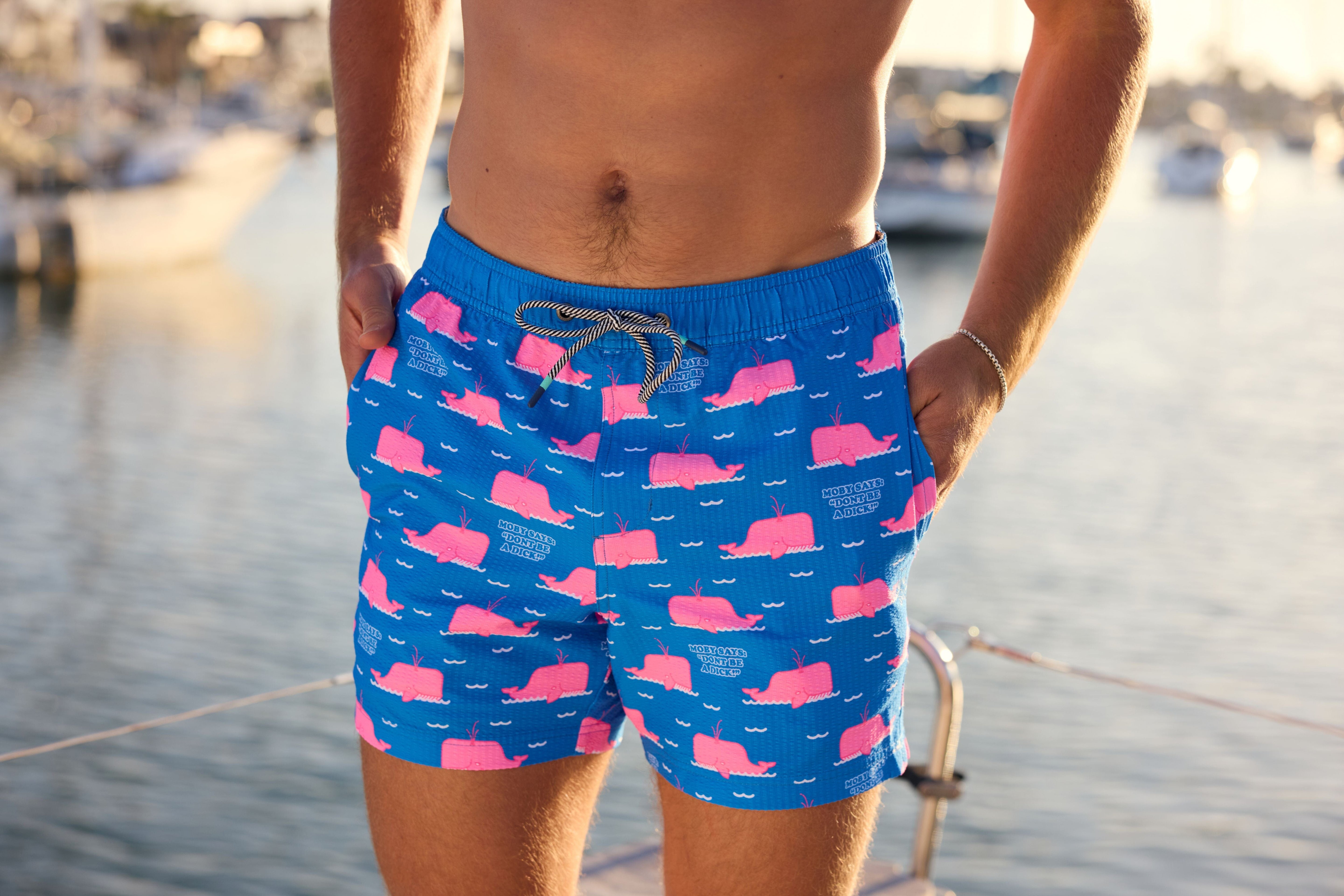 Moby Says What in Blue - Men's 5" Party Starter Shorts Party Starter Short PARTY PANTS 