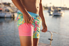 Vacay Vibes in Light Blue - Men's 5" Happy Hour Swim Trunks PARTY PANTS PARTY PANTS 