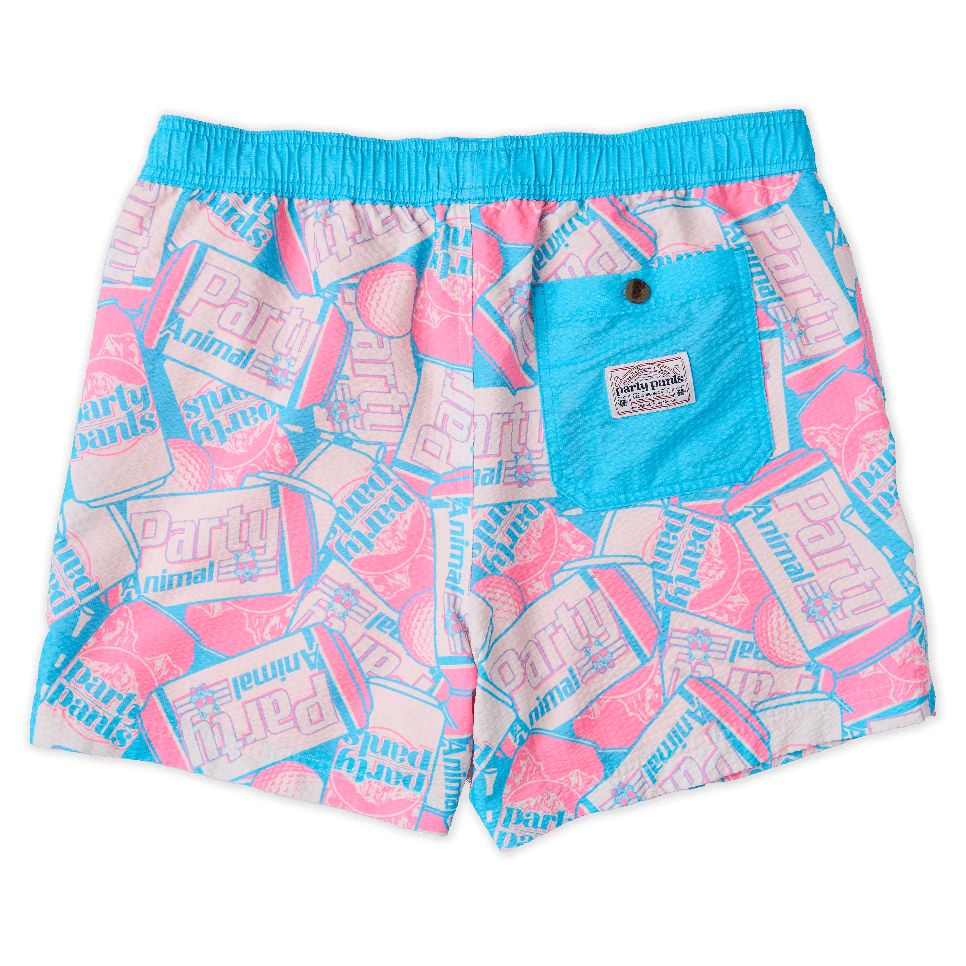5" 6-Pack Cyan Party Starter Short PARTY STARTER SHORT PARTY PANTS 
