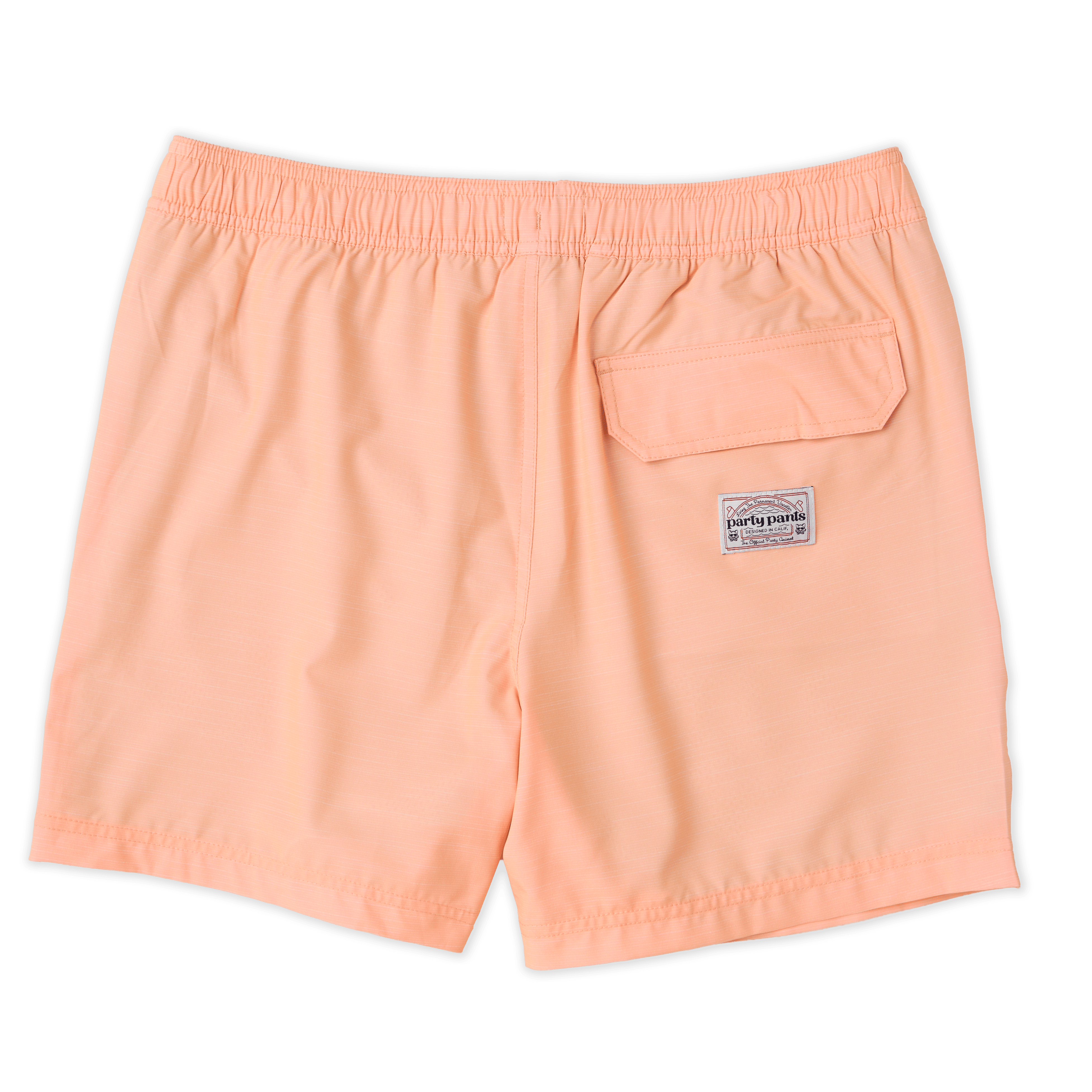 5" Solid Coral Happy Hour Short HAPPY HOUR SHORT PARTY PANTS 