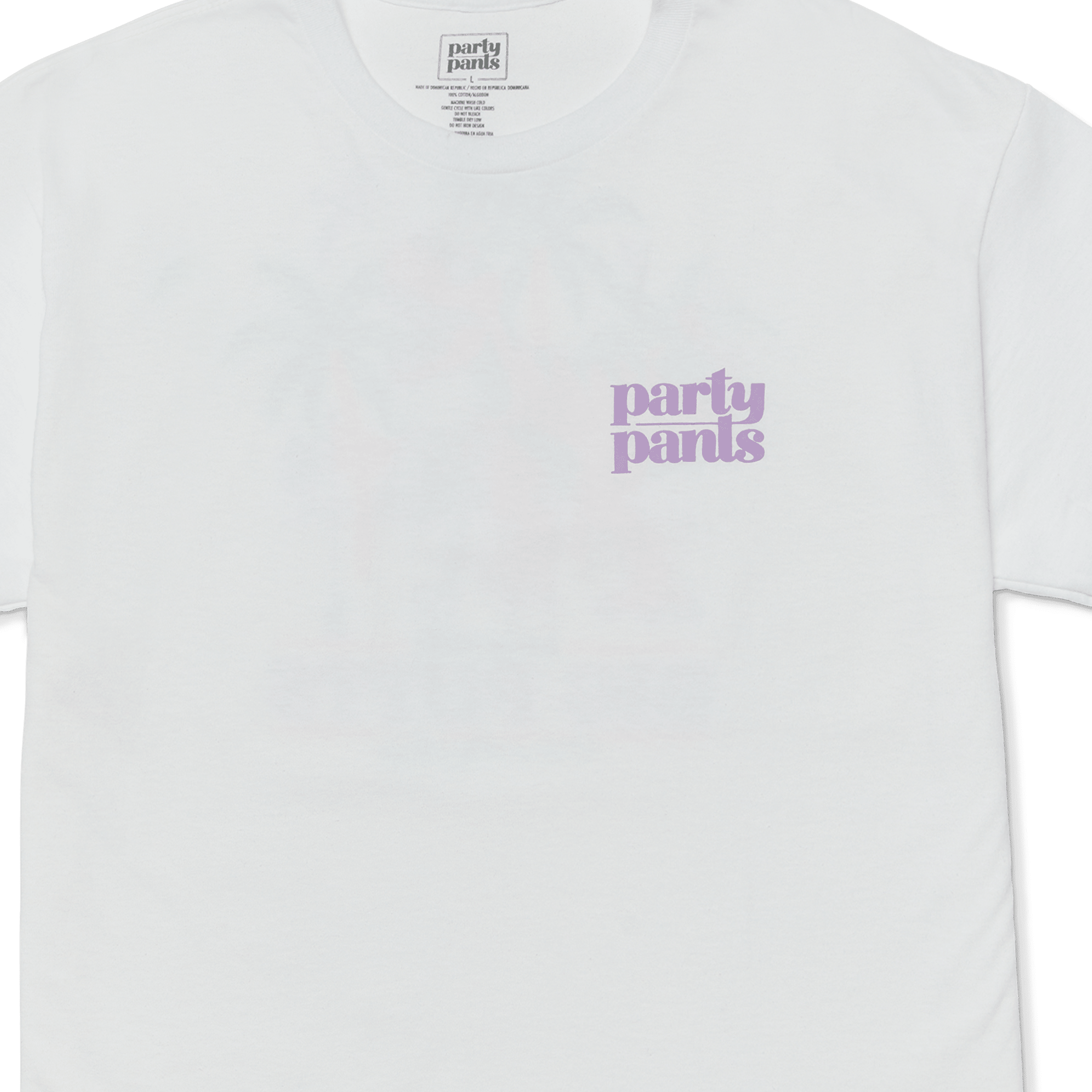 BIG PUTT T-SHIRT - WHITE TEE PARTY PANTS 