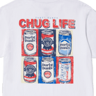 CHUG LIFE T-SHIRT - WHITE TEE PARTY PANTS 