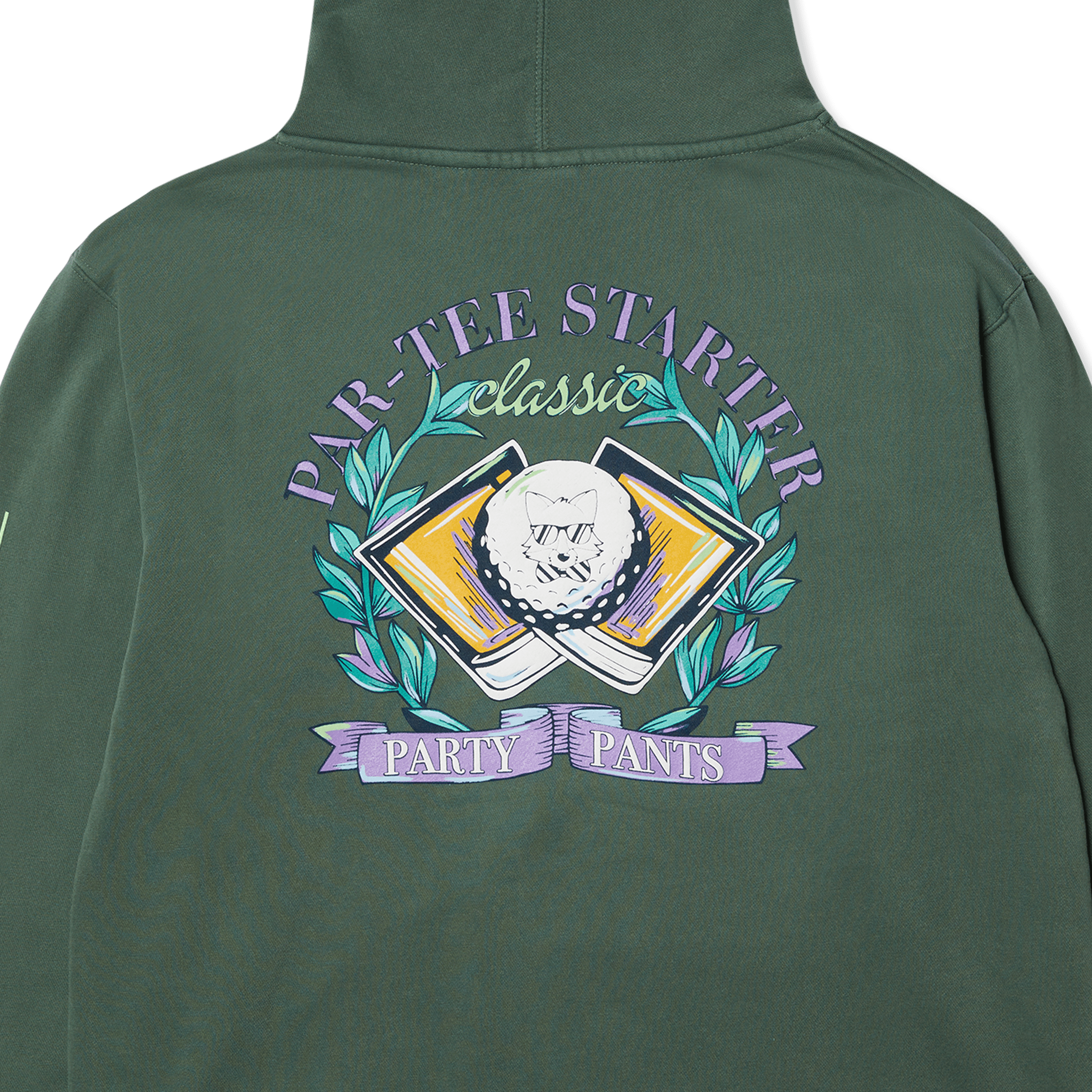 COUNTRY CLUB HOODIE - GREEN HOODIE PARTY PANTS 