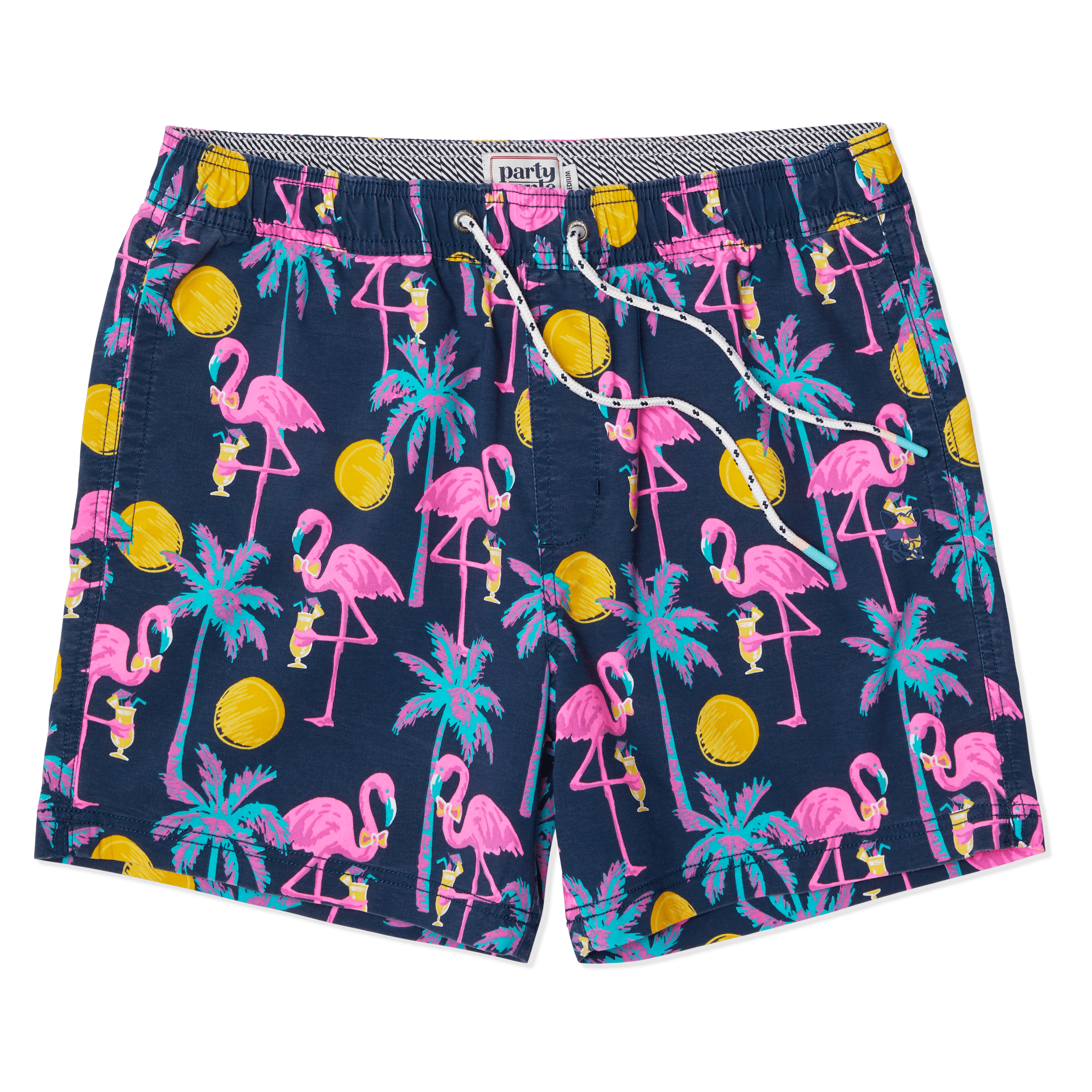HOWS MAI TAI PARTY STARTER SHORT - NAVY PARTY STARTER SHORTS PARTY PANTS 