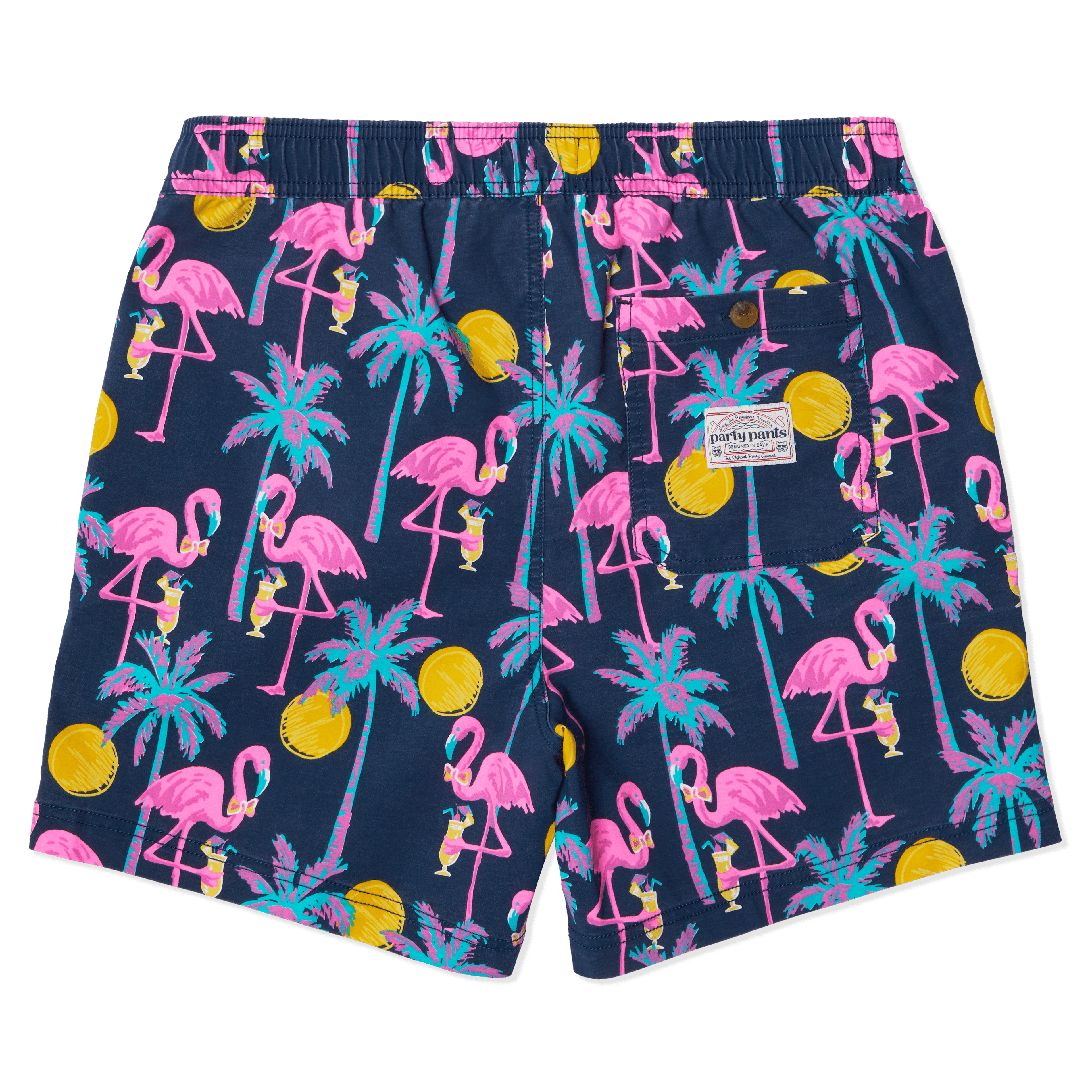 HOWS MAI TAI PARTY STARTER SHORT - NAVY PARTY STARTER SHORTS PARTY PANTS 
