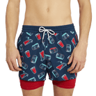 KEG TOSS 4" SPORT MODE SHORT - NAVY 4" SPORT MODE SHORTS PARTY PANTS 