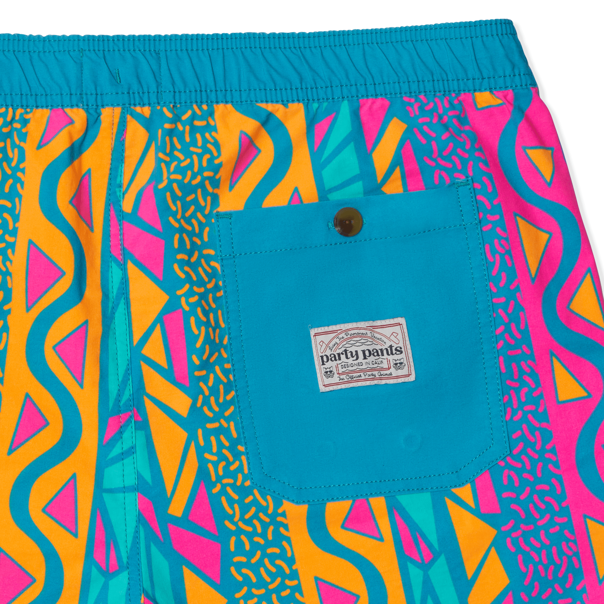 MAUI WOWIE PARTY STARTER SHORT - TEAL PARTY STARTER SHORTS PARTY PANTS 